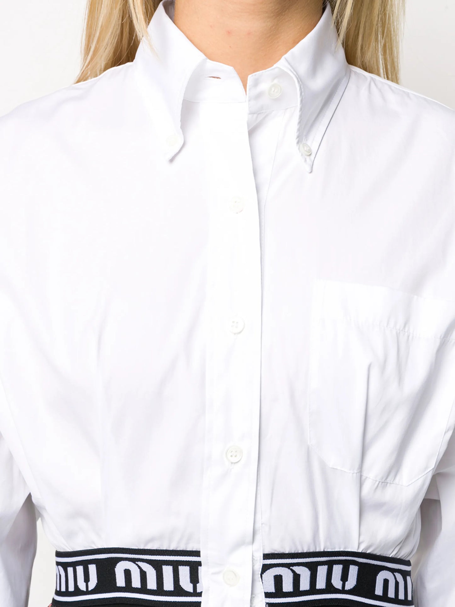 branded hem shirt