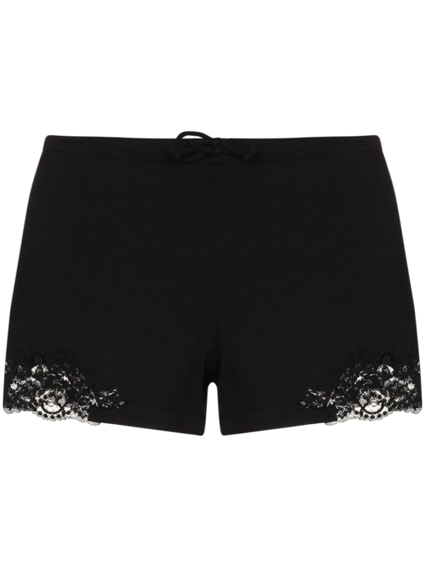 Souple lace-trim cotton shorts