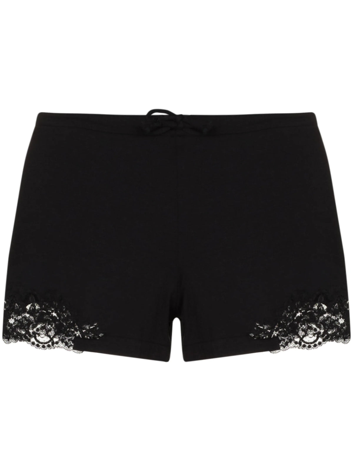 Souple lace-trim cotton shorts