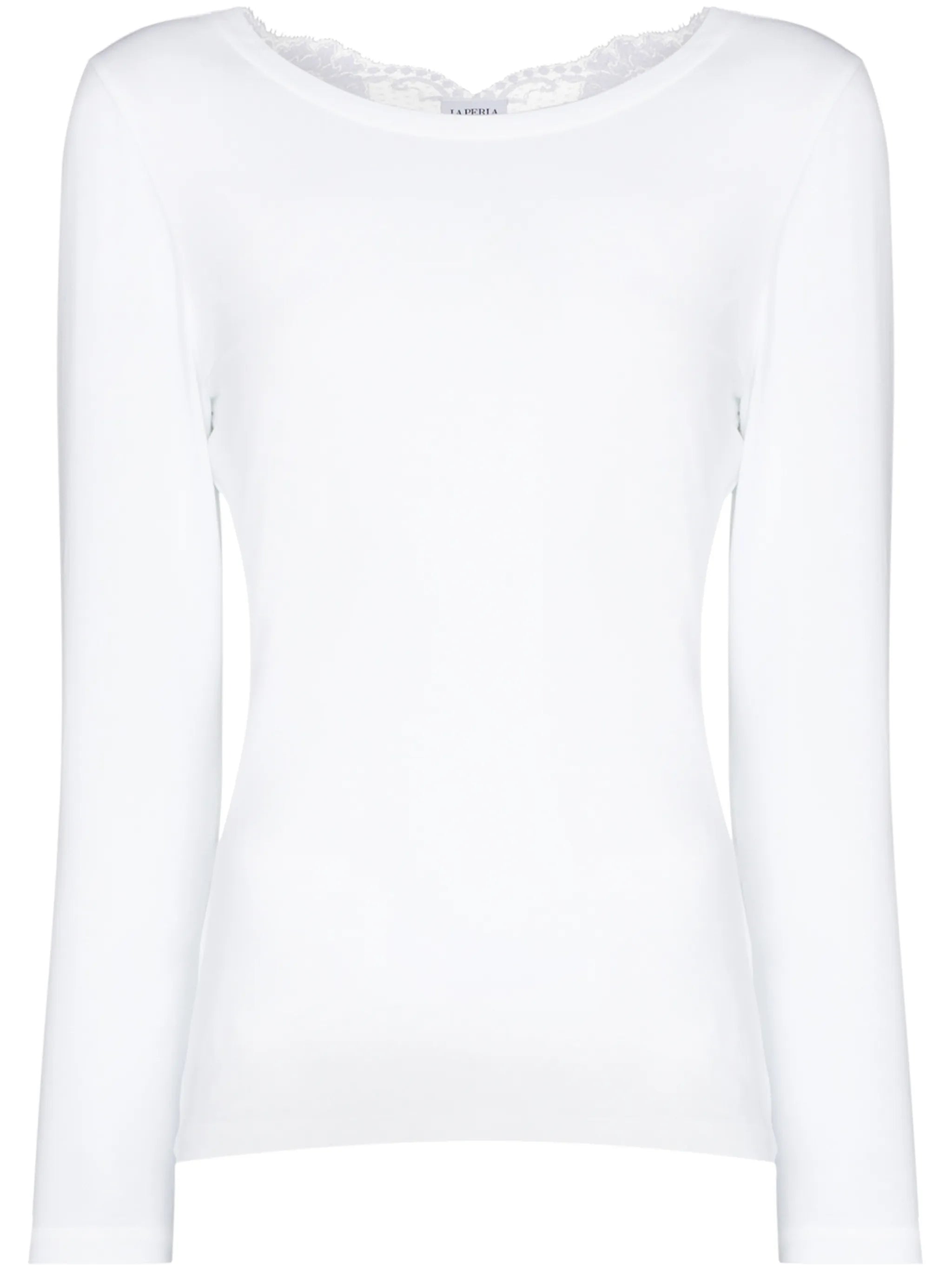 Souple  lace-trim cotton pyjama top