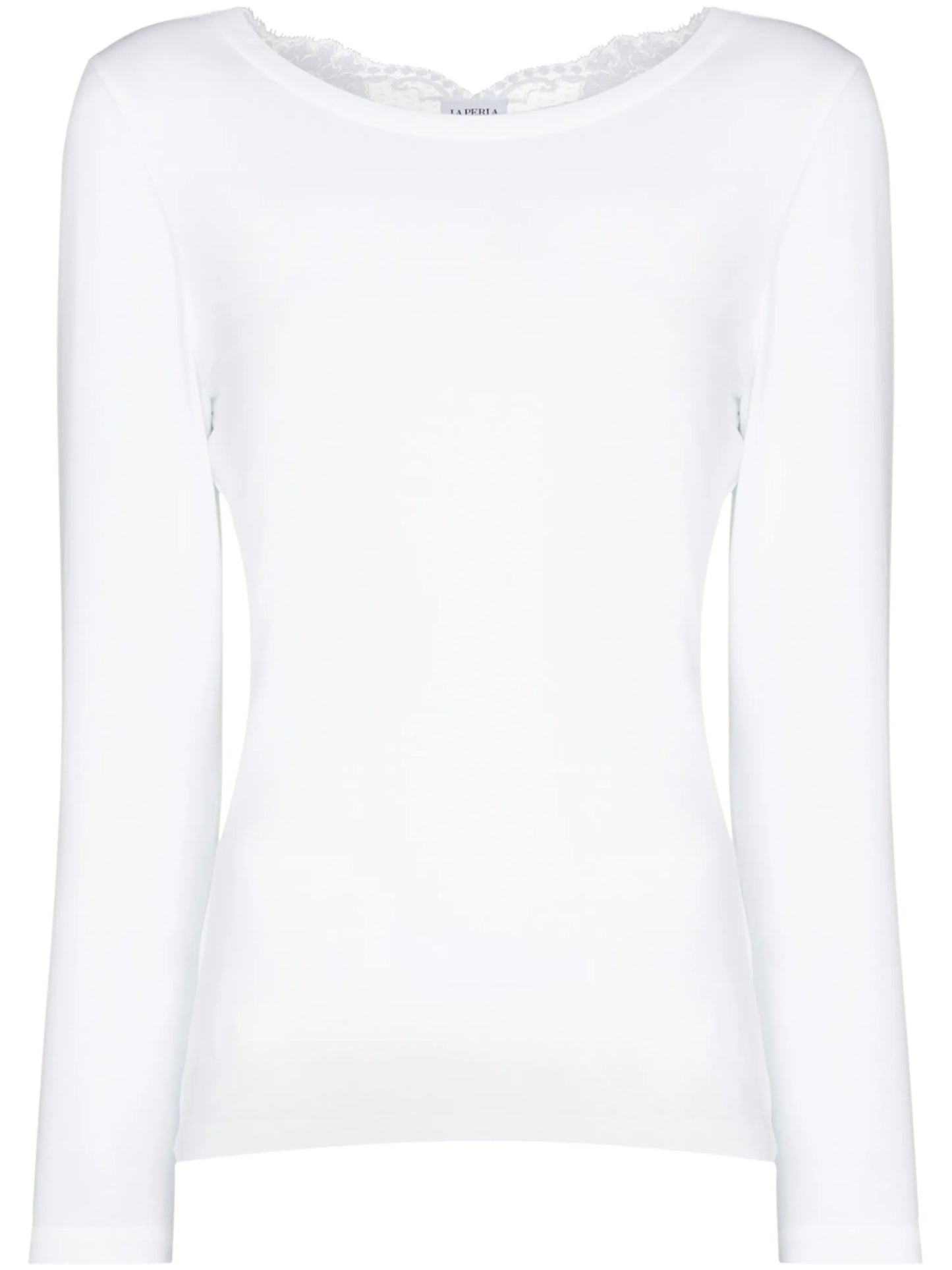 Souple  lace-trim cotton pyjama top