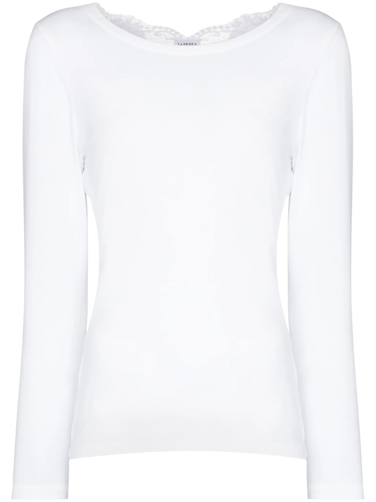 Souple  lace-trim cotton pyjama top