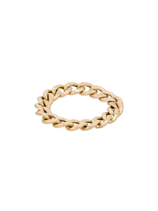 14kt gold chain style ring
