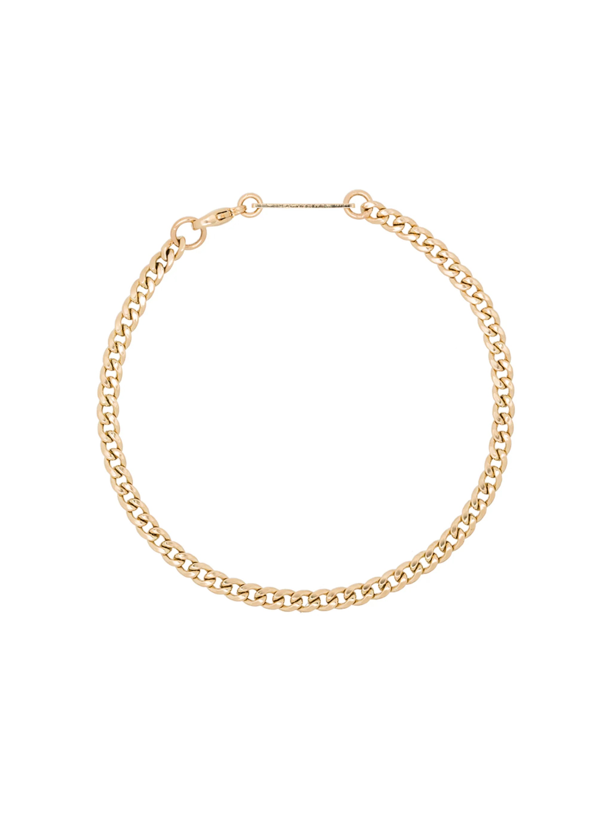 14kt gold chain bracelet
