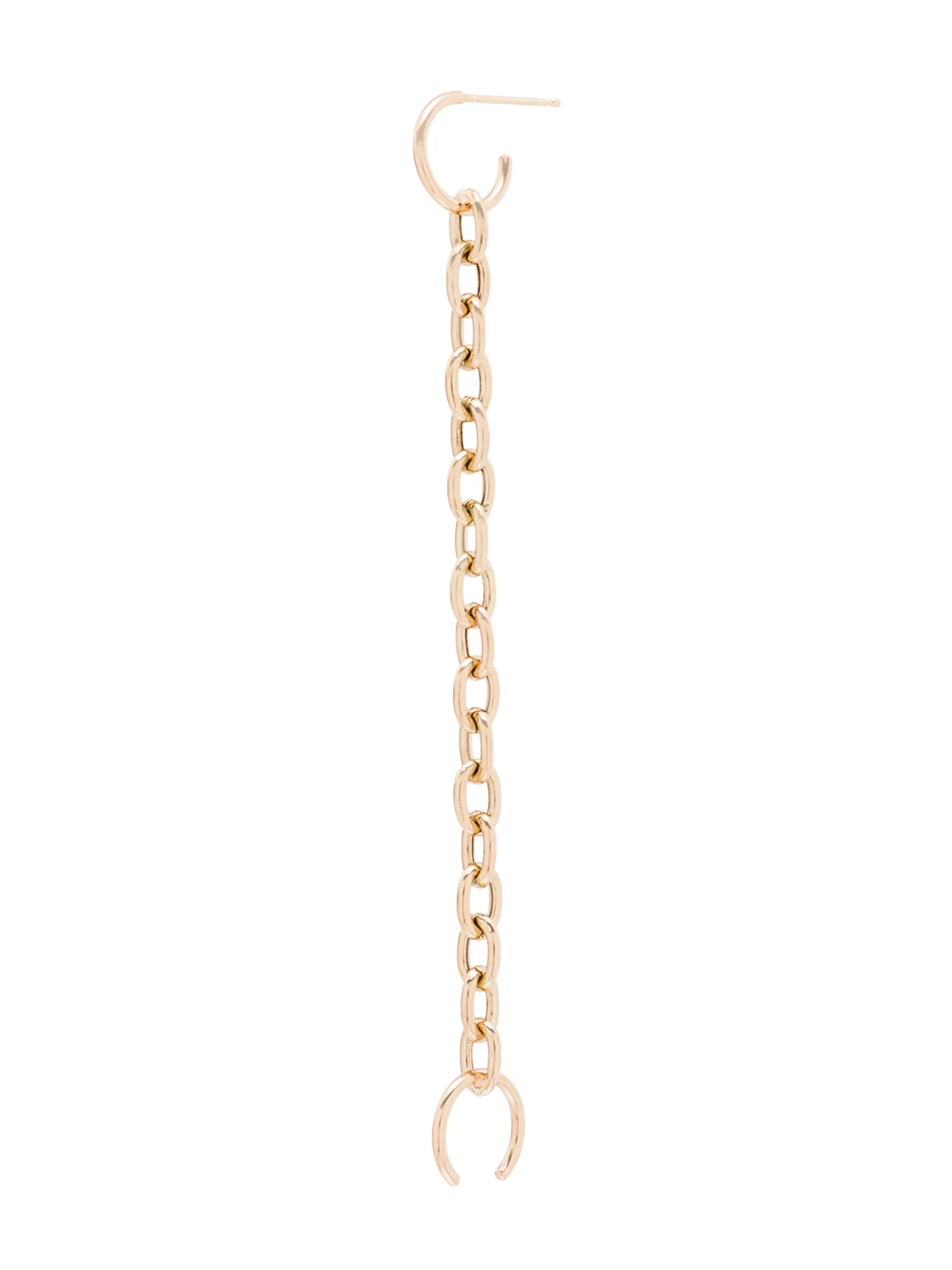 14kt gold chain earcuff