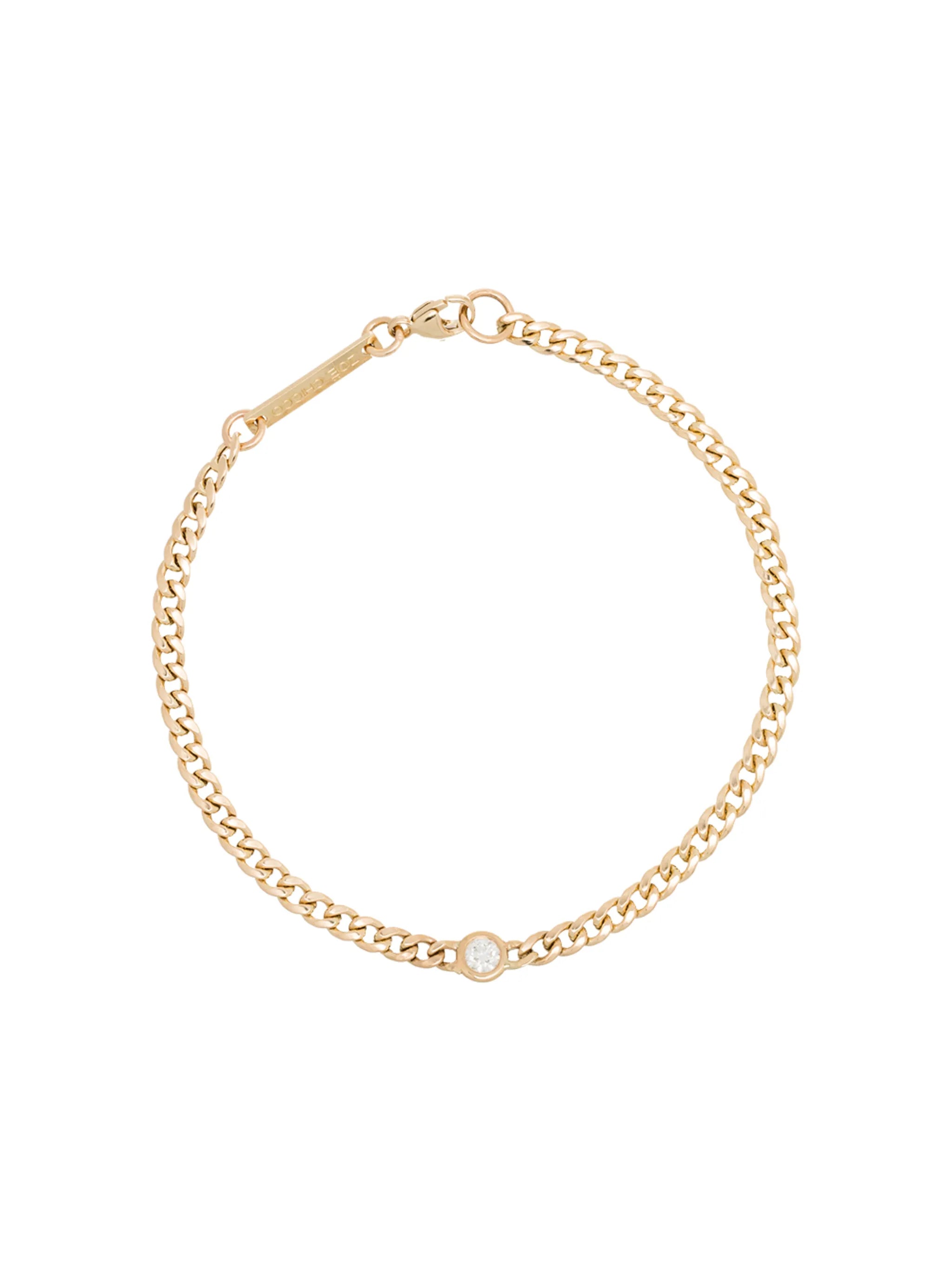 14kt gold chain bracelet
