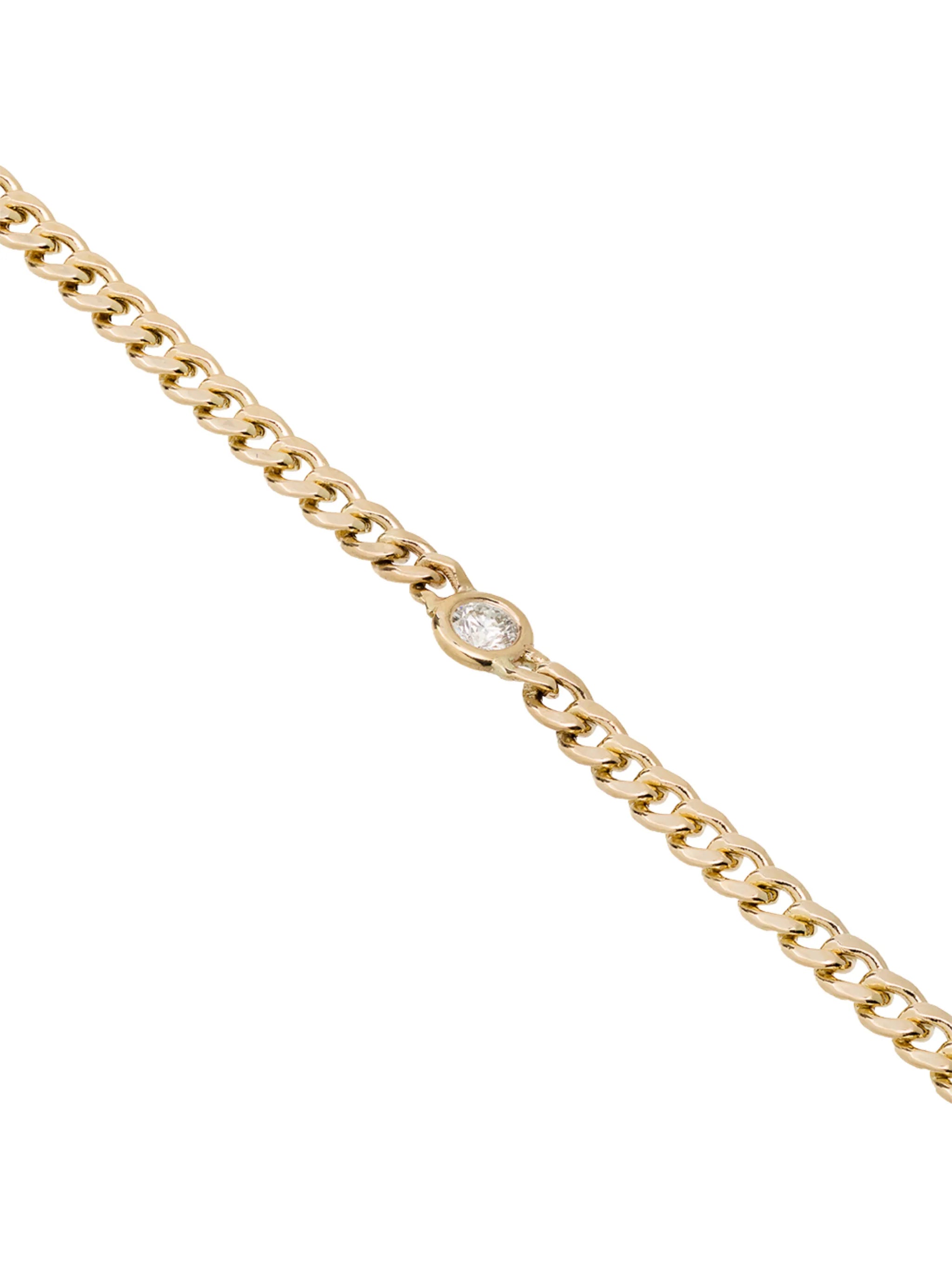 14kt gold chain bracelet