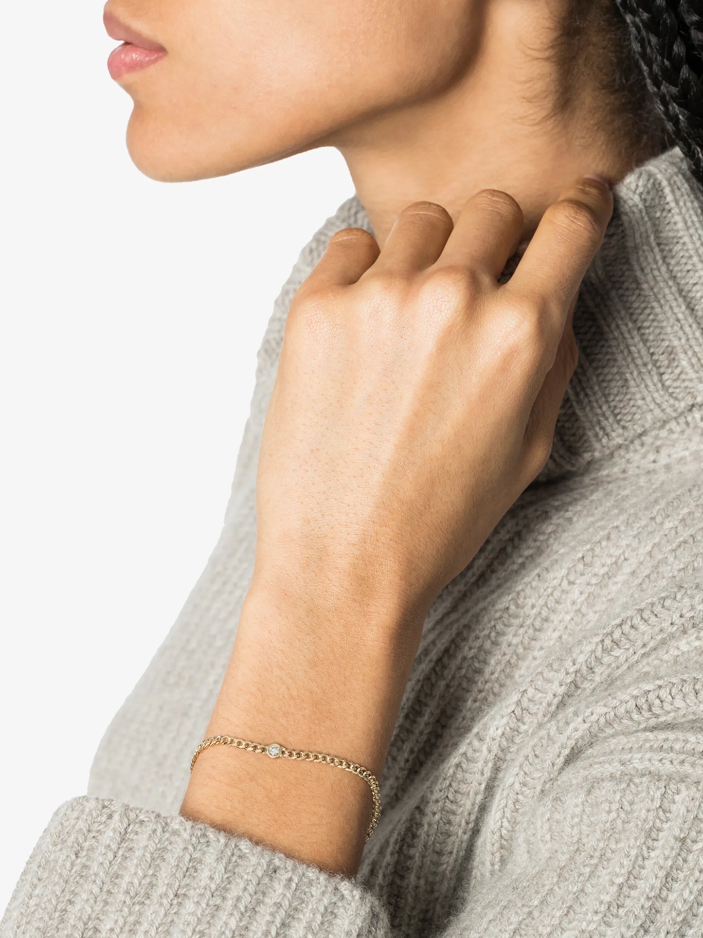 14kt gold chain bracelet