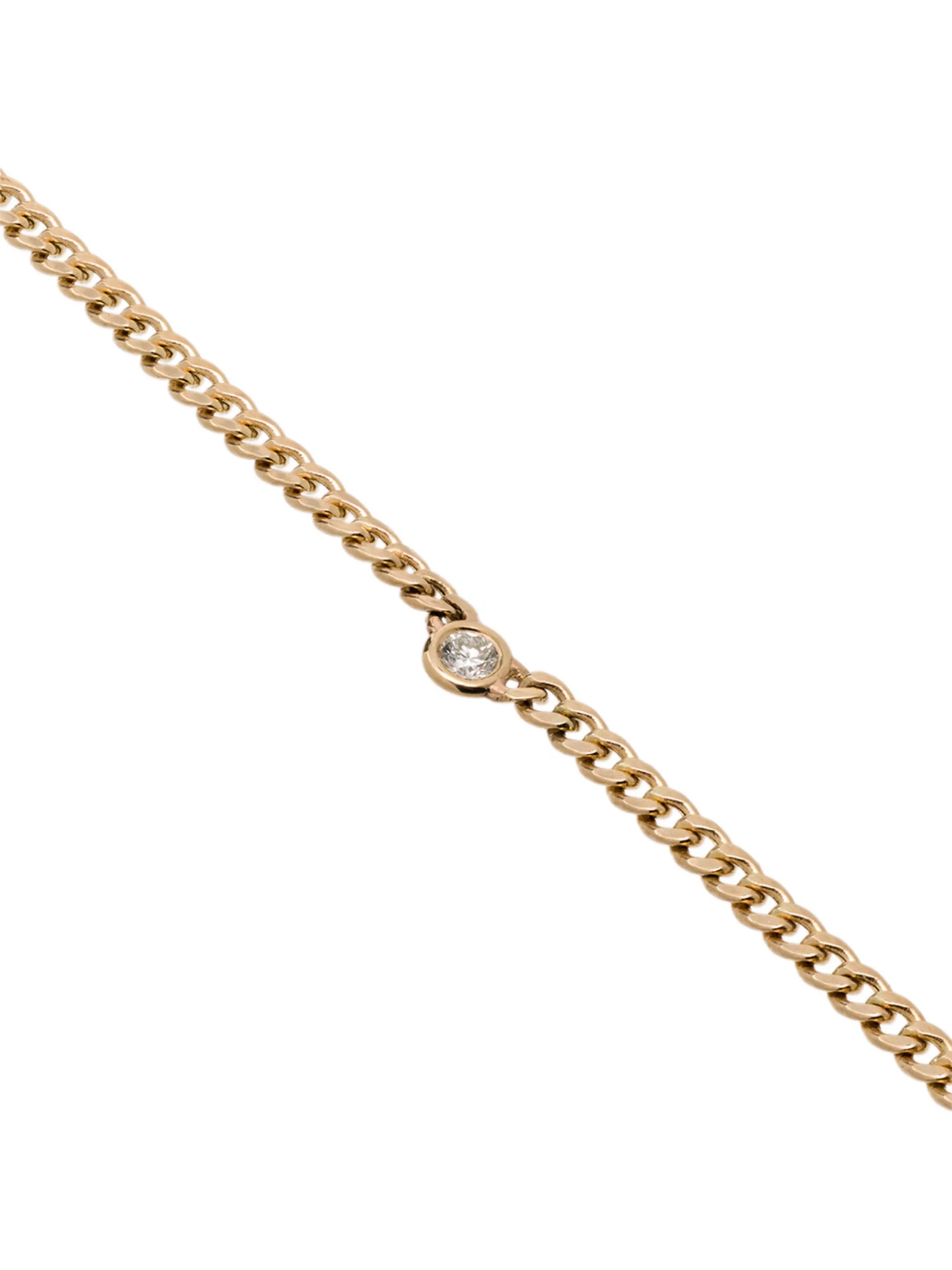 14kt gold diamond necklace