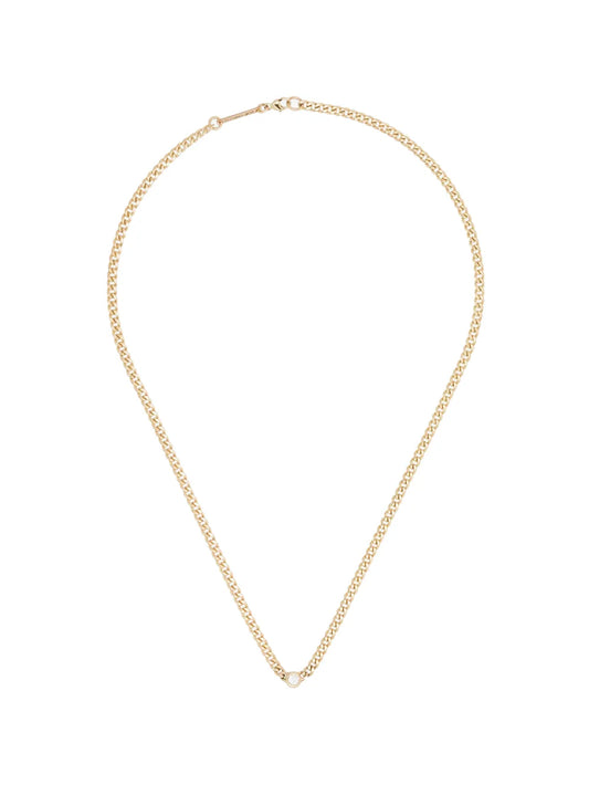 14kt gold diamond necklace