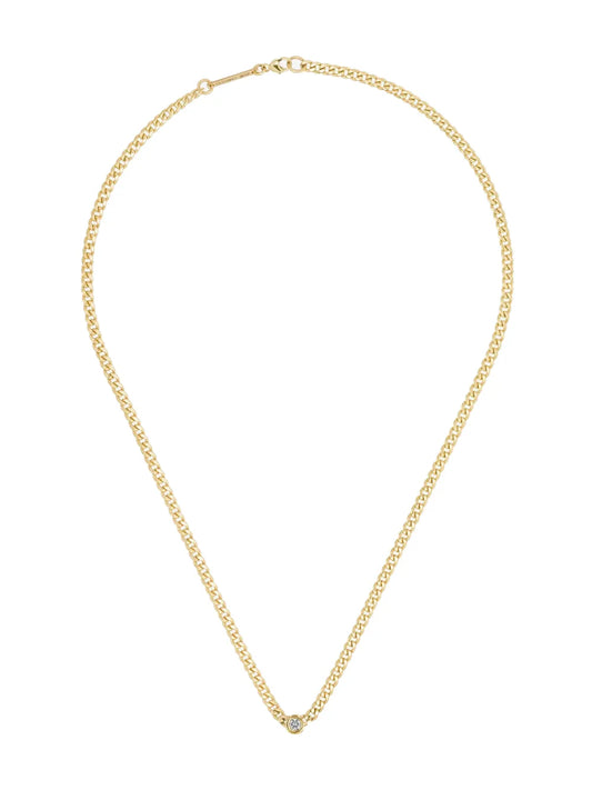 14kt gold diamond necklace
