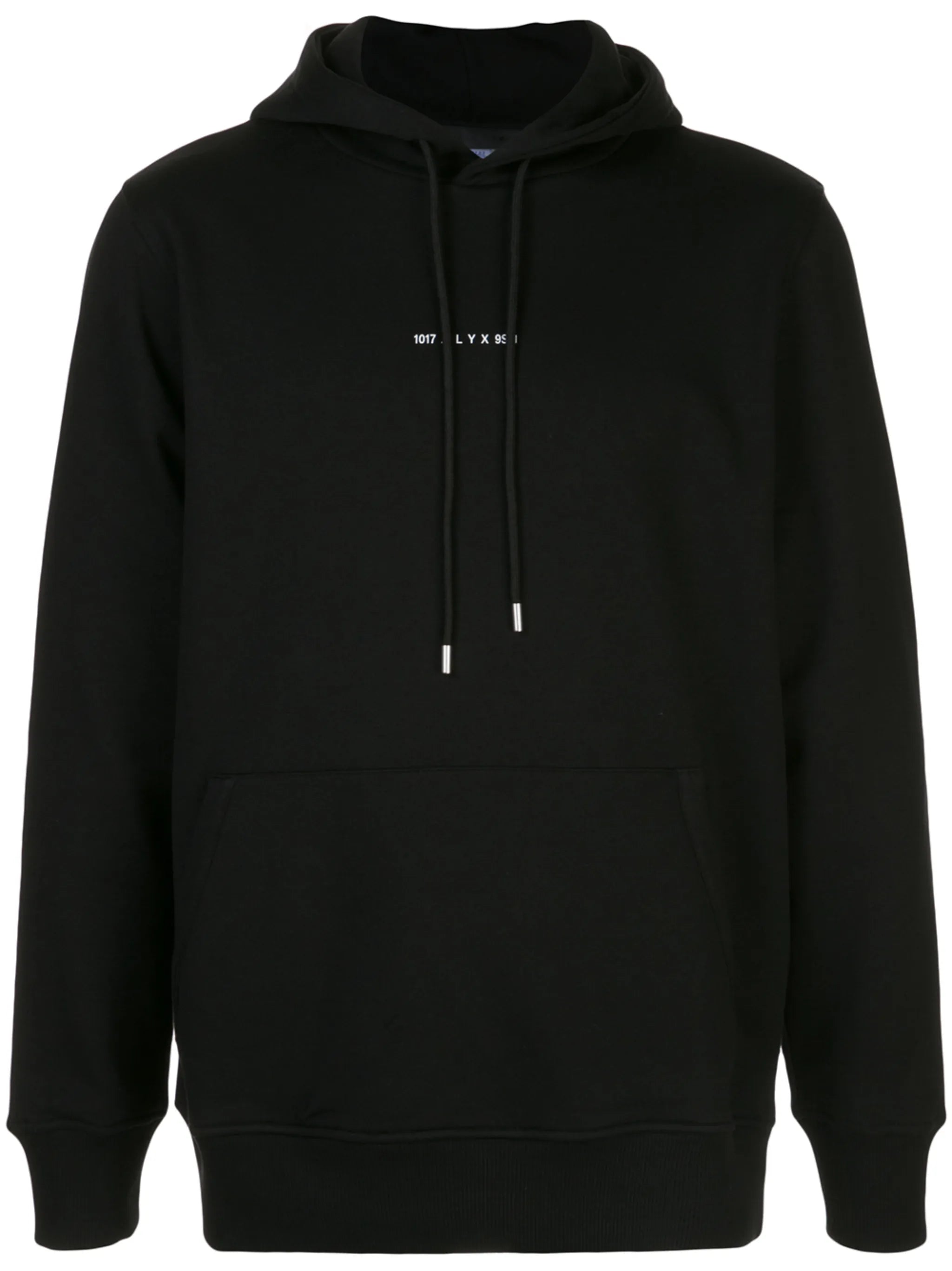 logo-print rib-trimmed hoodie