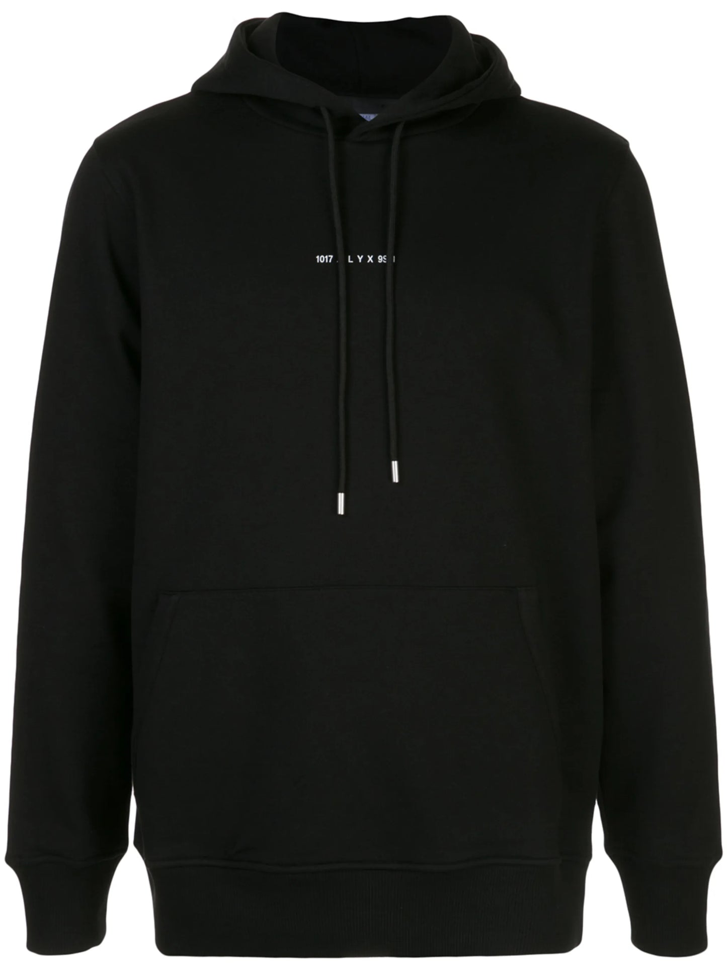 logo-print rib-trimmed hoodie