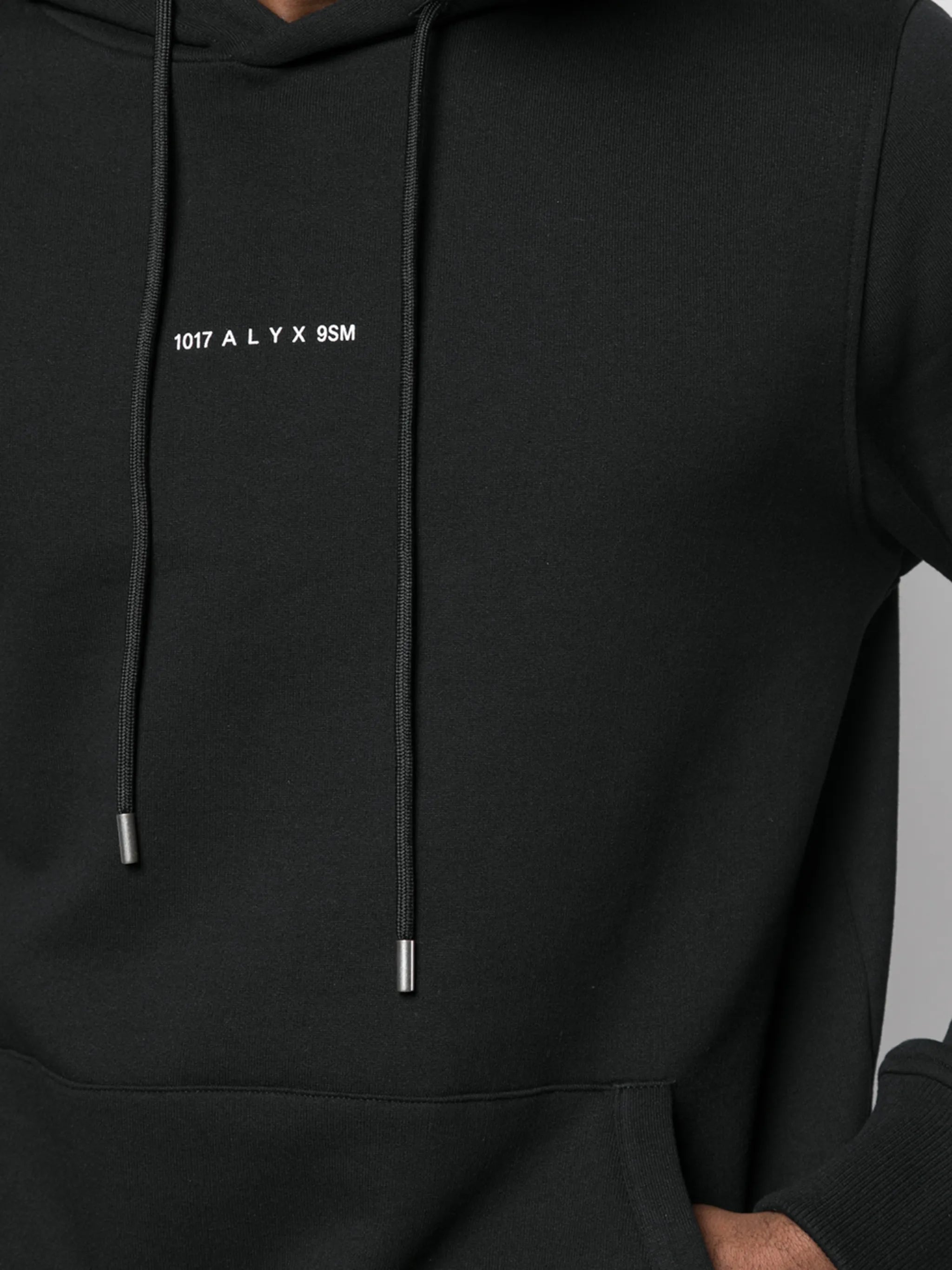 logo-print rib-trimmed hoodie