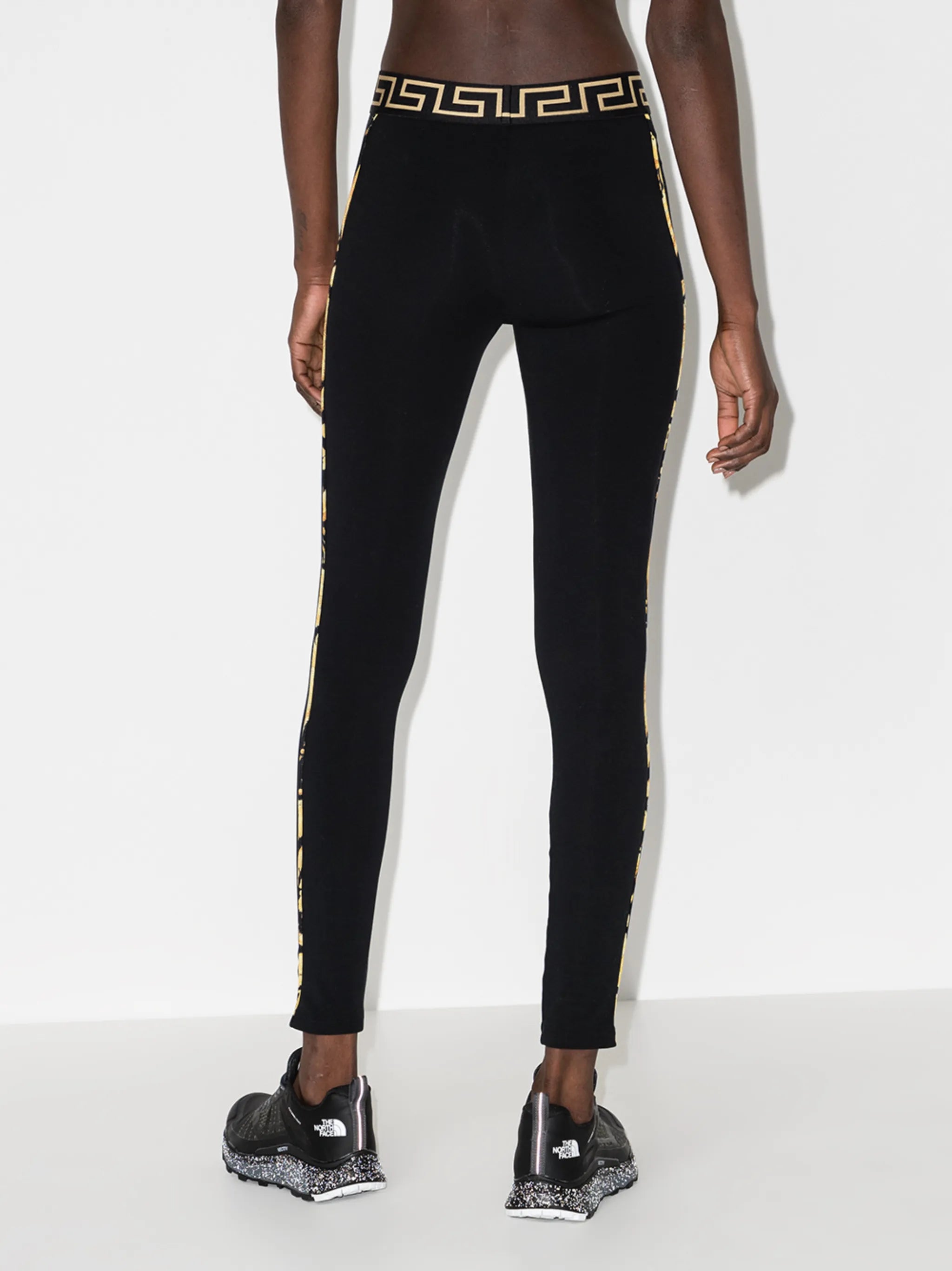 Grecca border baroque stripe leggings