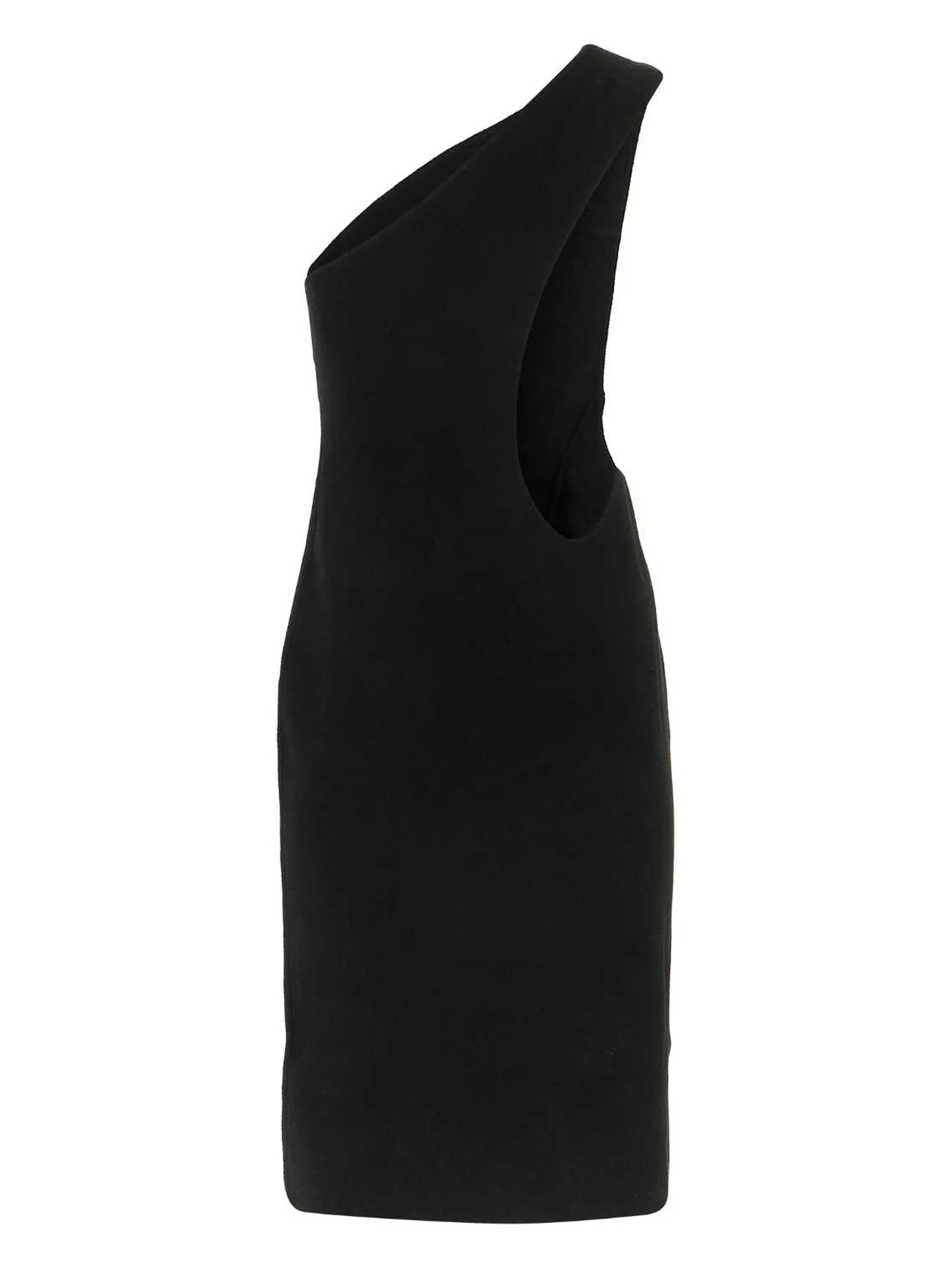one-shoulder midi dress