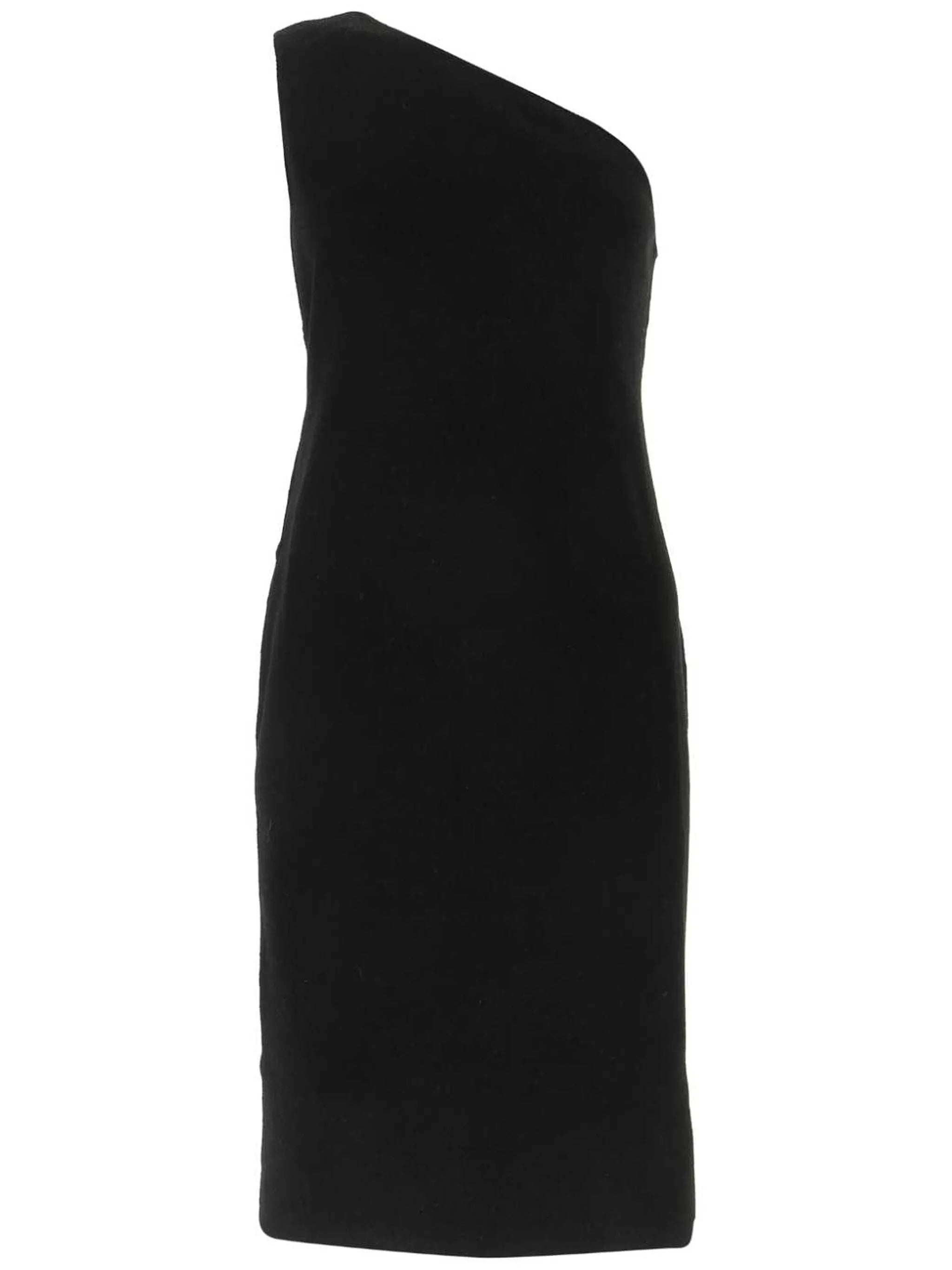 one-shoulder midi dress