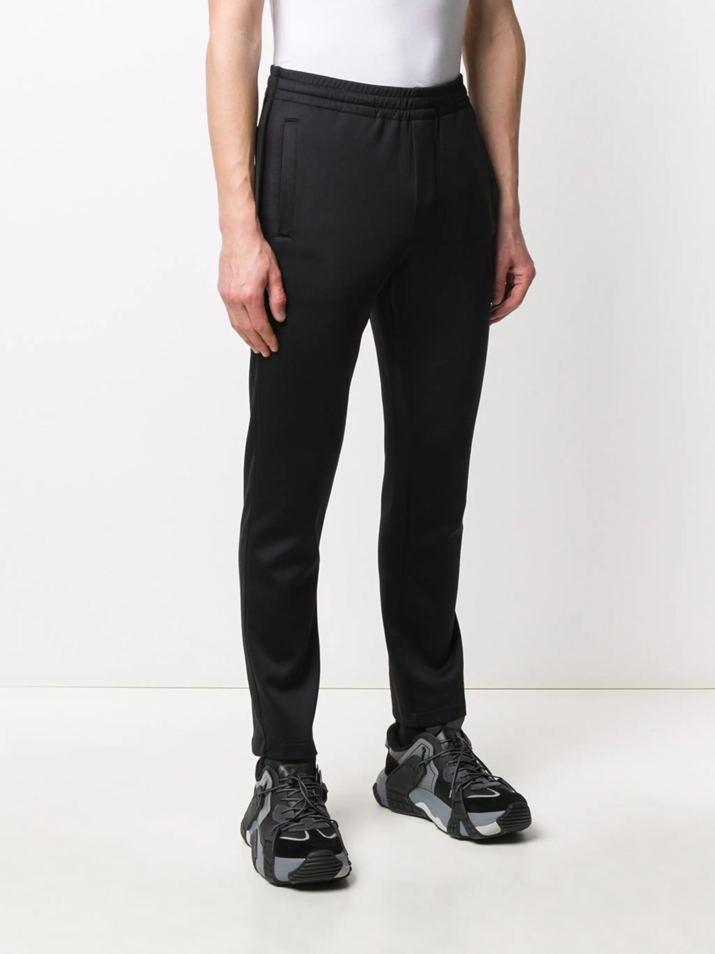 logo-print slim track pants