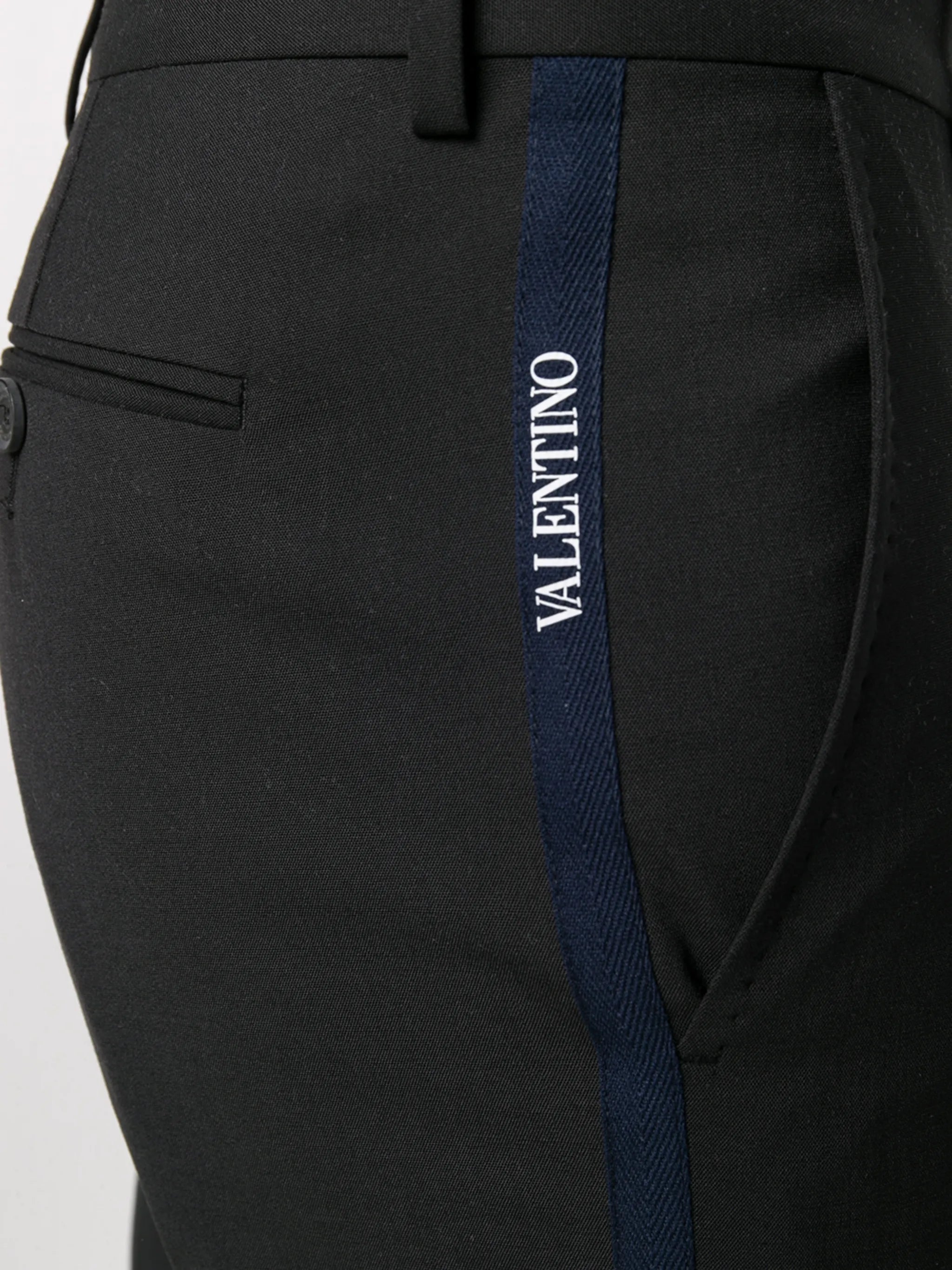 slim-fit tailored trousers