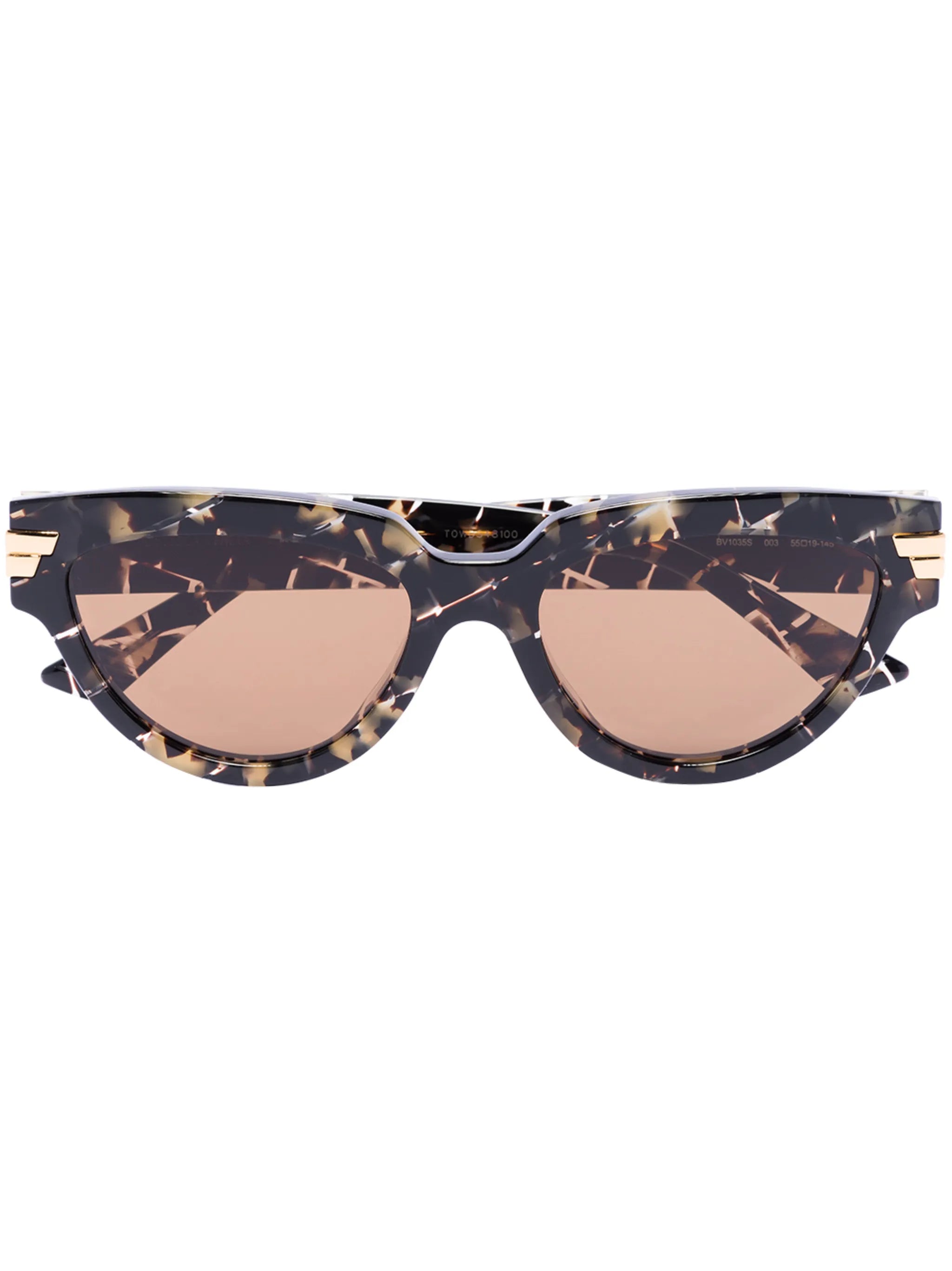 cat-eye frame tortoiseshell-effect sunglasses