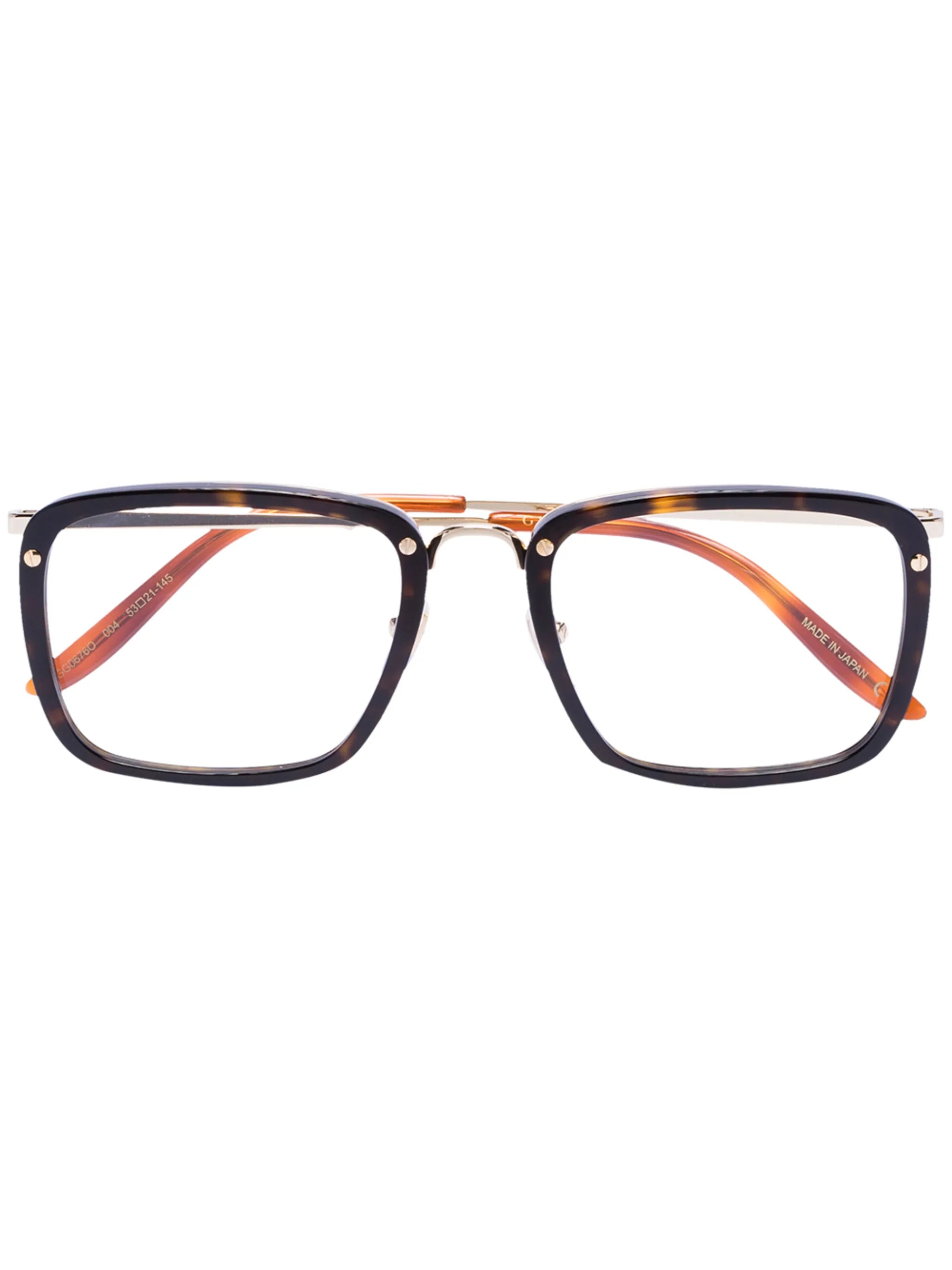 square-frame glasses