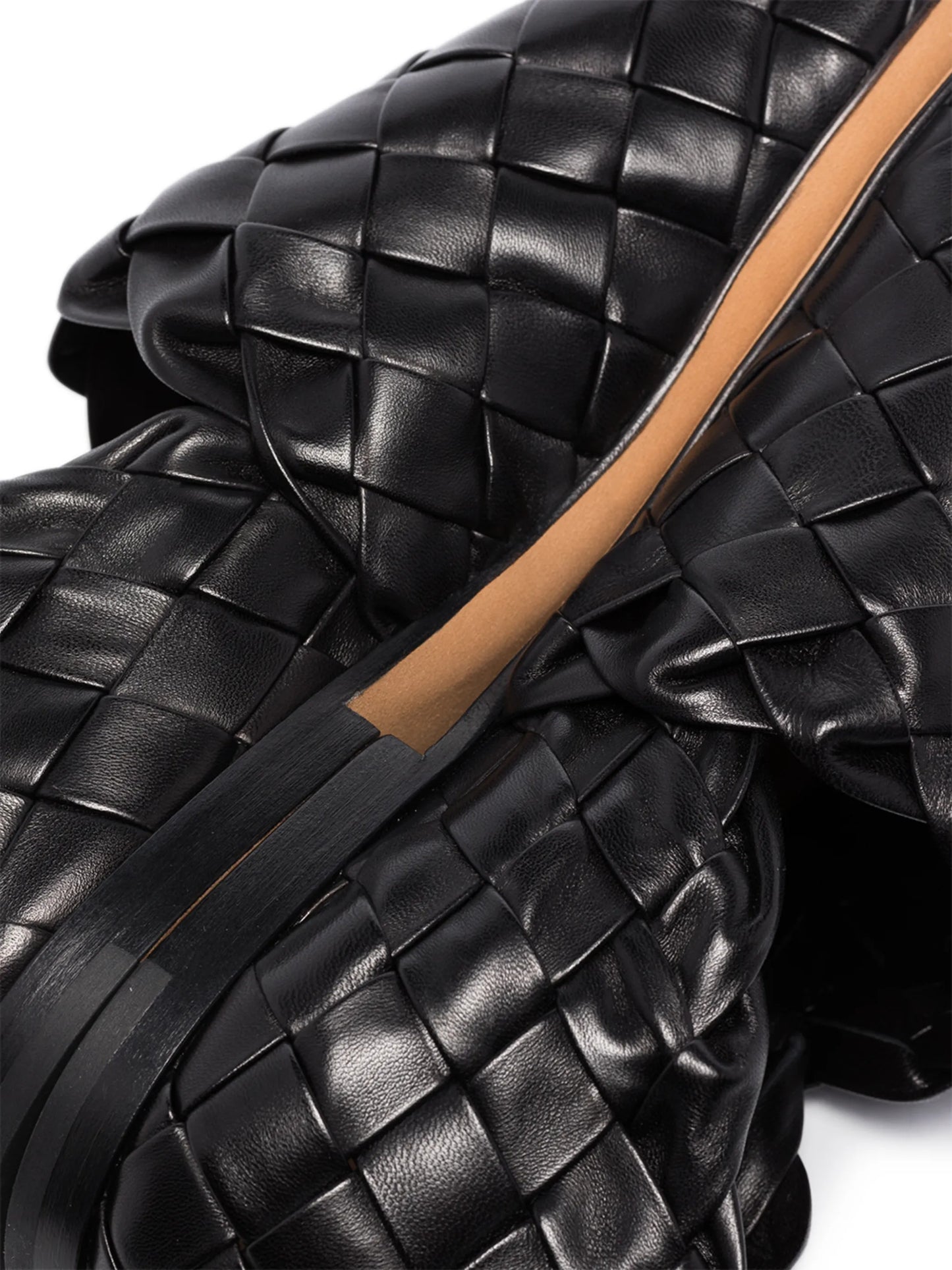 Intrecciato slip-on loafers