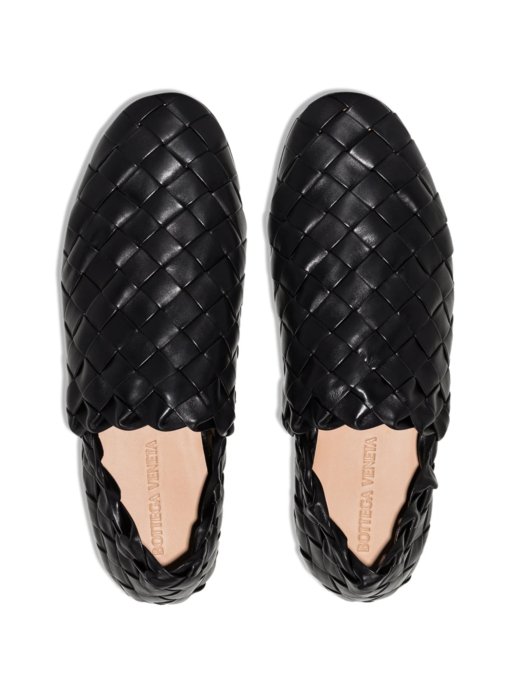 Intrecciato slip-on loafers