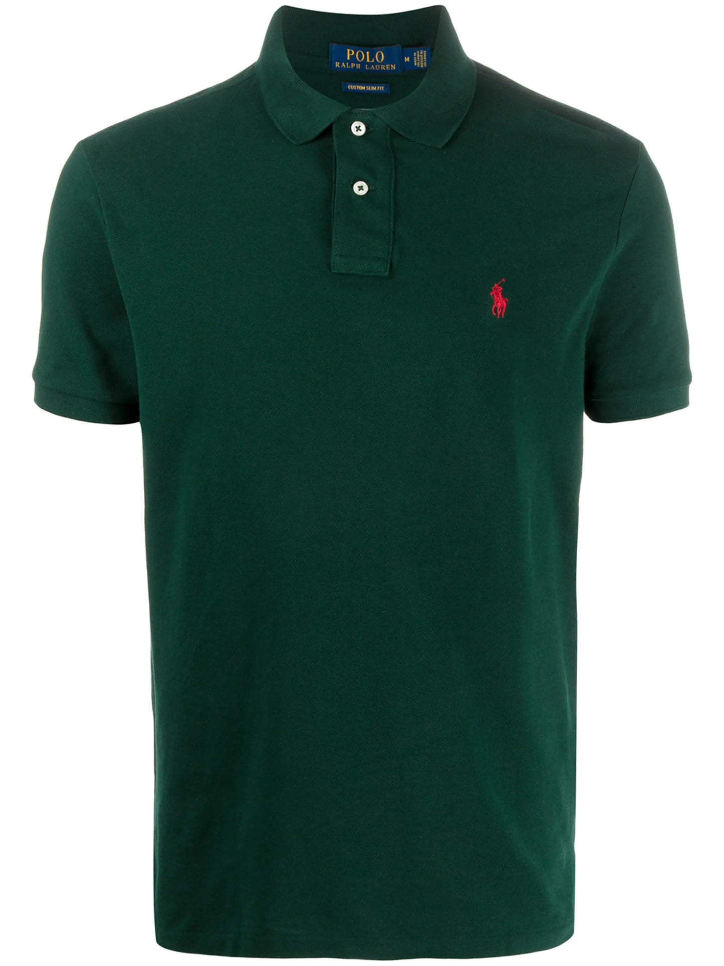 logo-embroidered piqué polo shirt