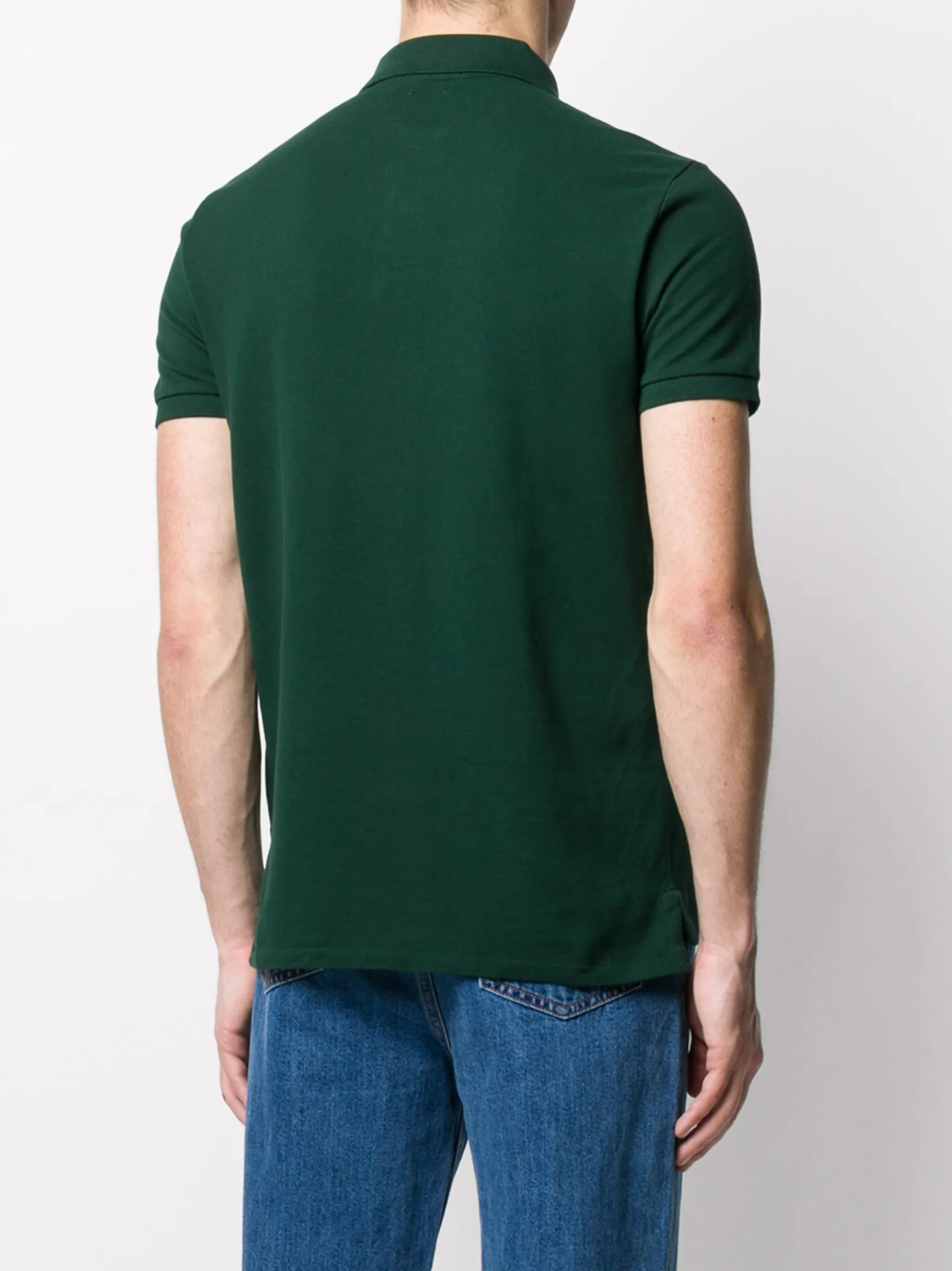 logo-embroidered piqué polo shirt