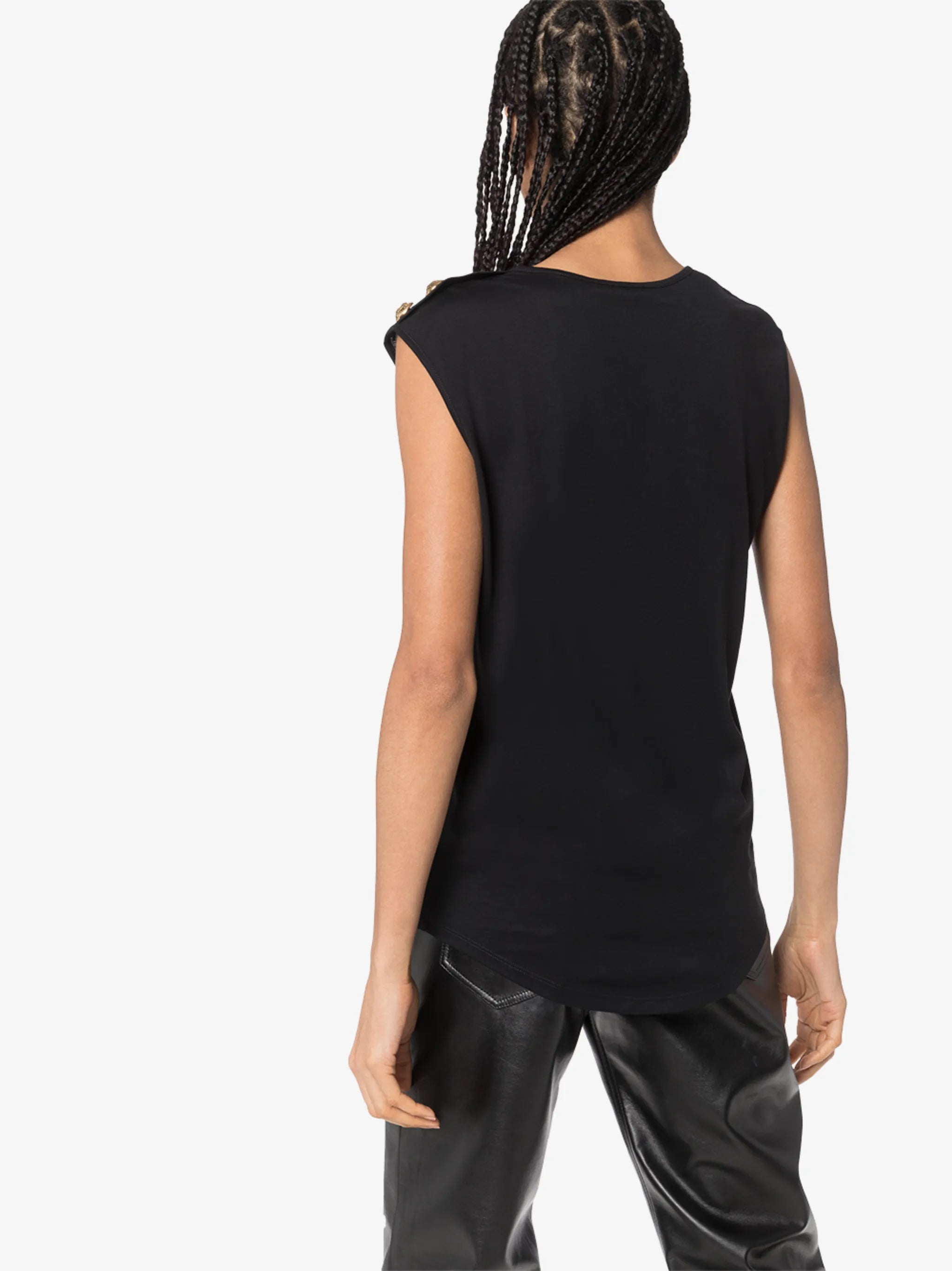 logo print tank top