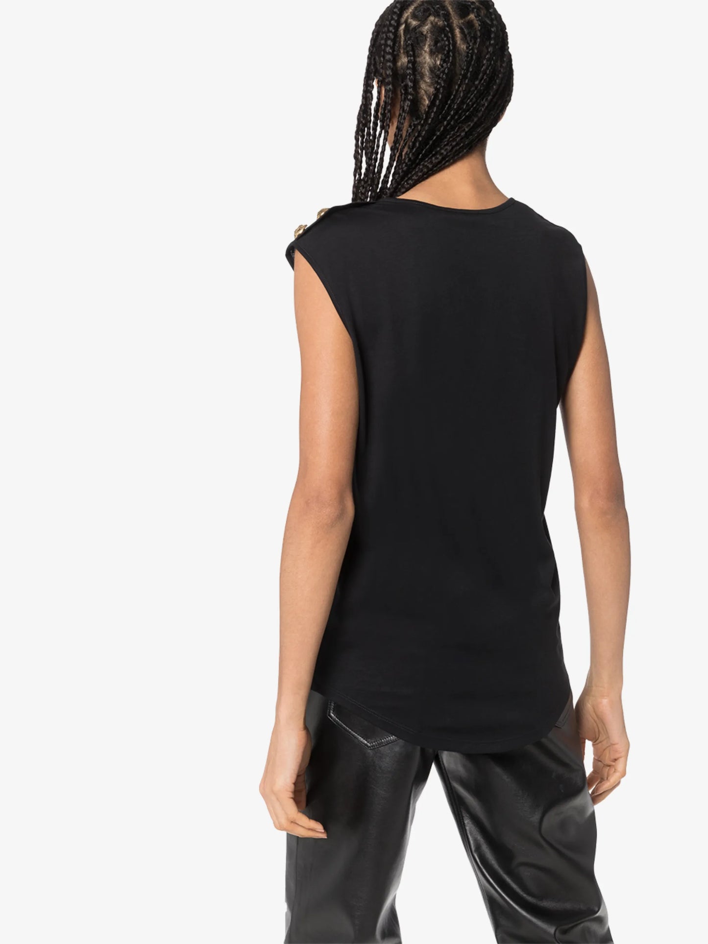 logo print tank top