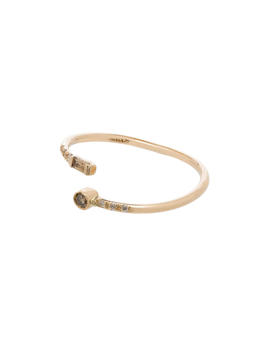 14kt gold Gravity Wrap diamond ring