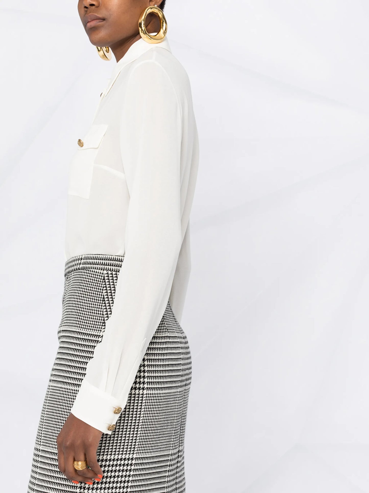 silk-georgette shirt