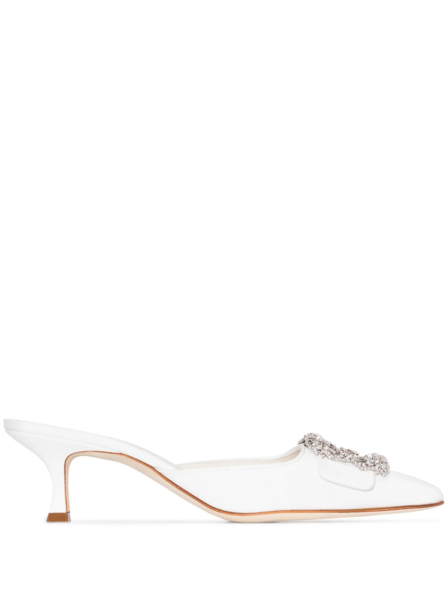 Maysale 50mm jewel buckle mules