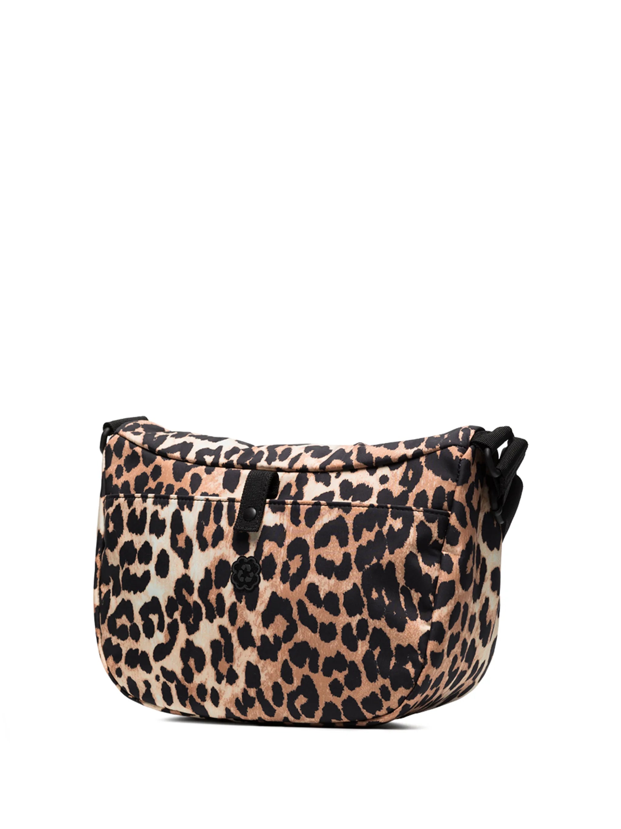 logo-patch leopard-print crossbody