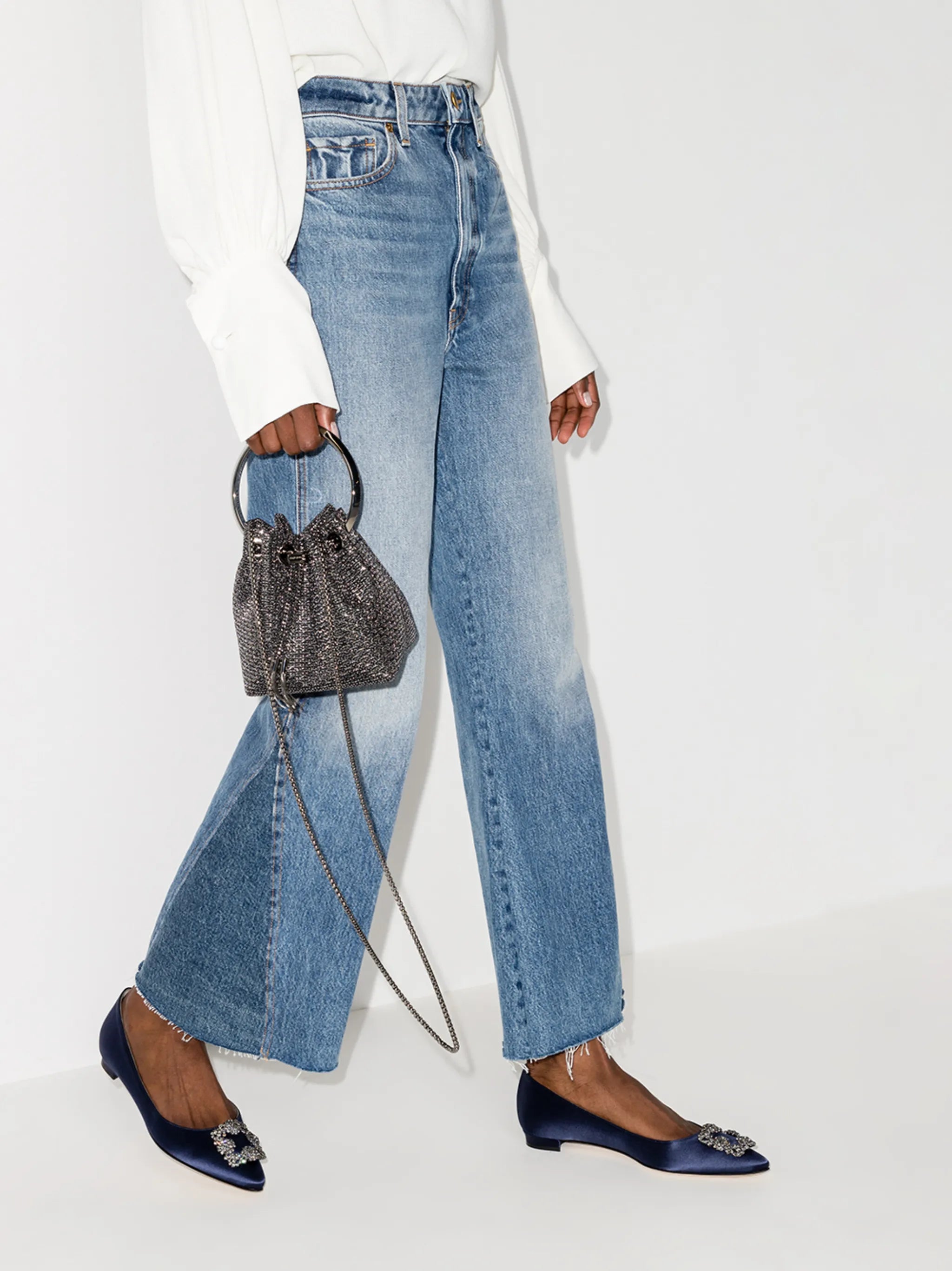 Hangisi appliqué flat pumps