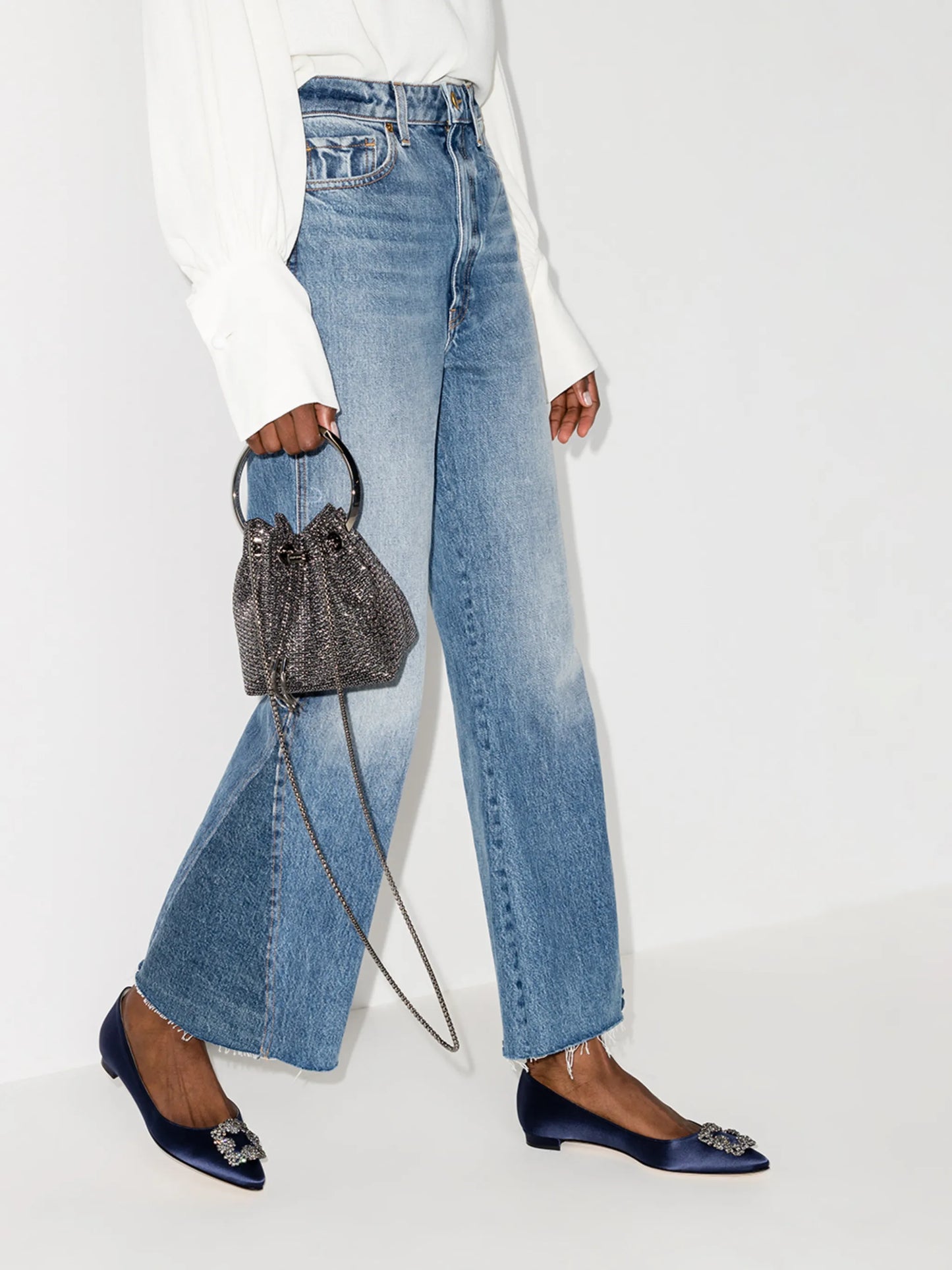 Hangisi appliqué flat pumps