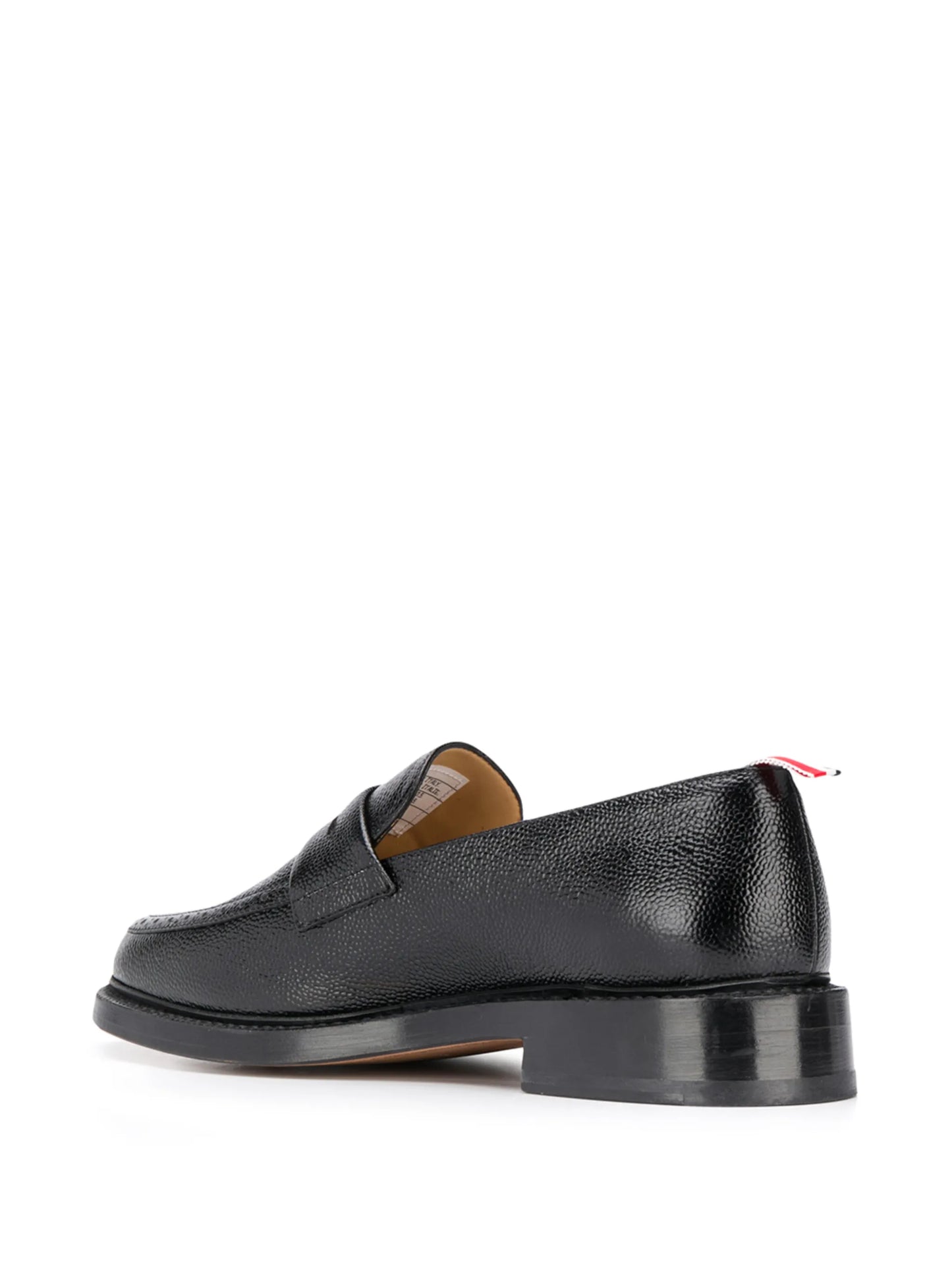 pebble-grain penny loafers