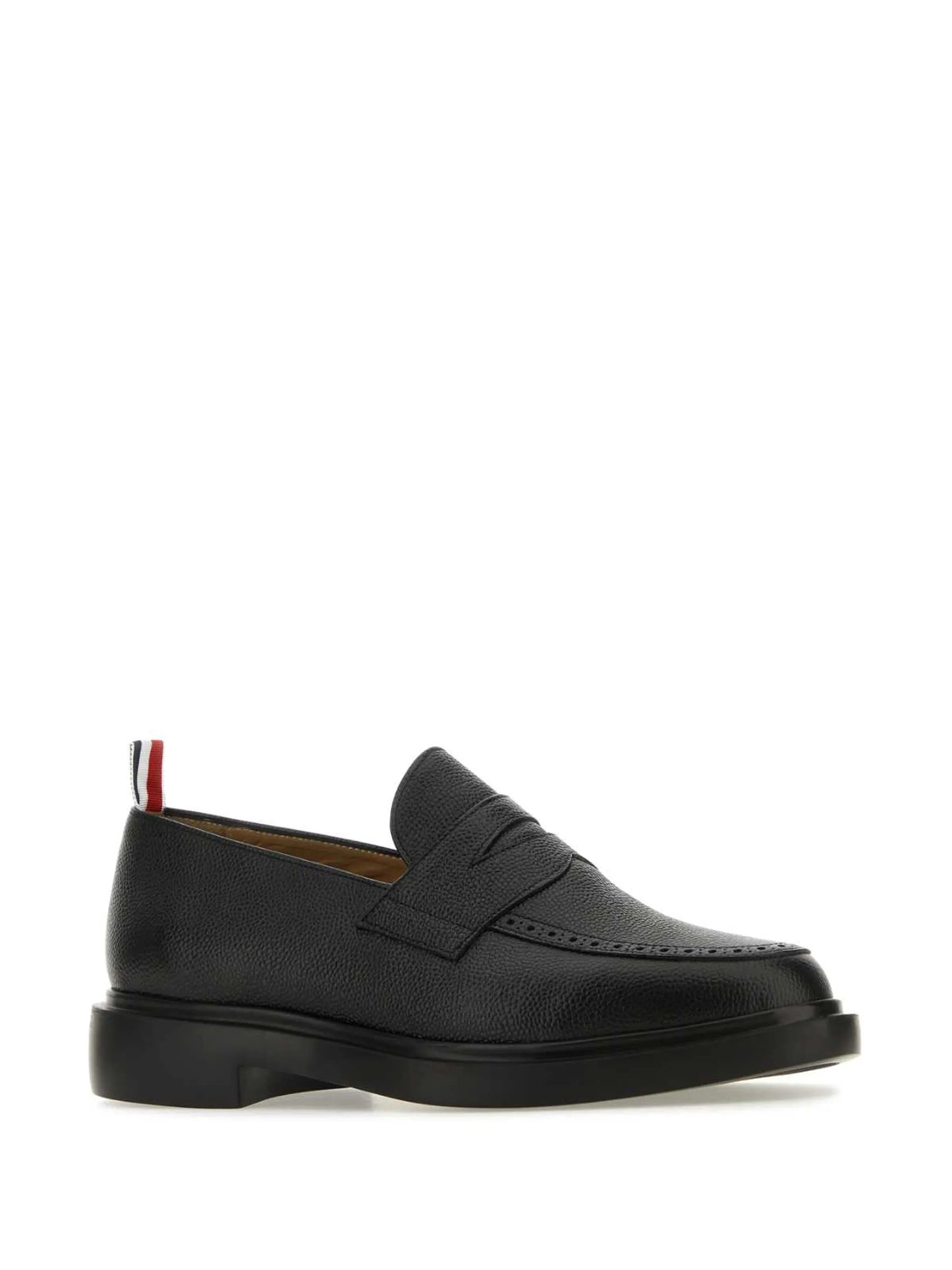 pebble-grain penny loafers