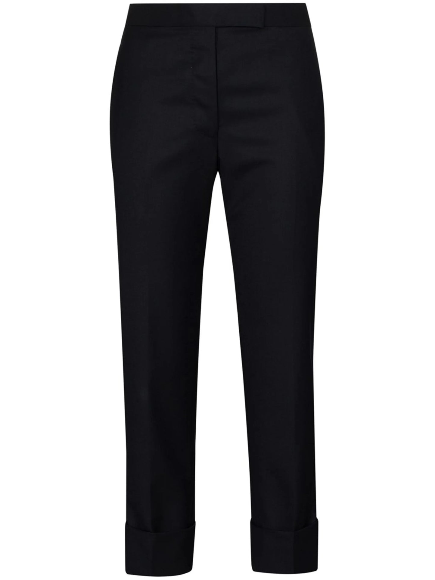 Super 120s cropped wool trousers