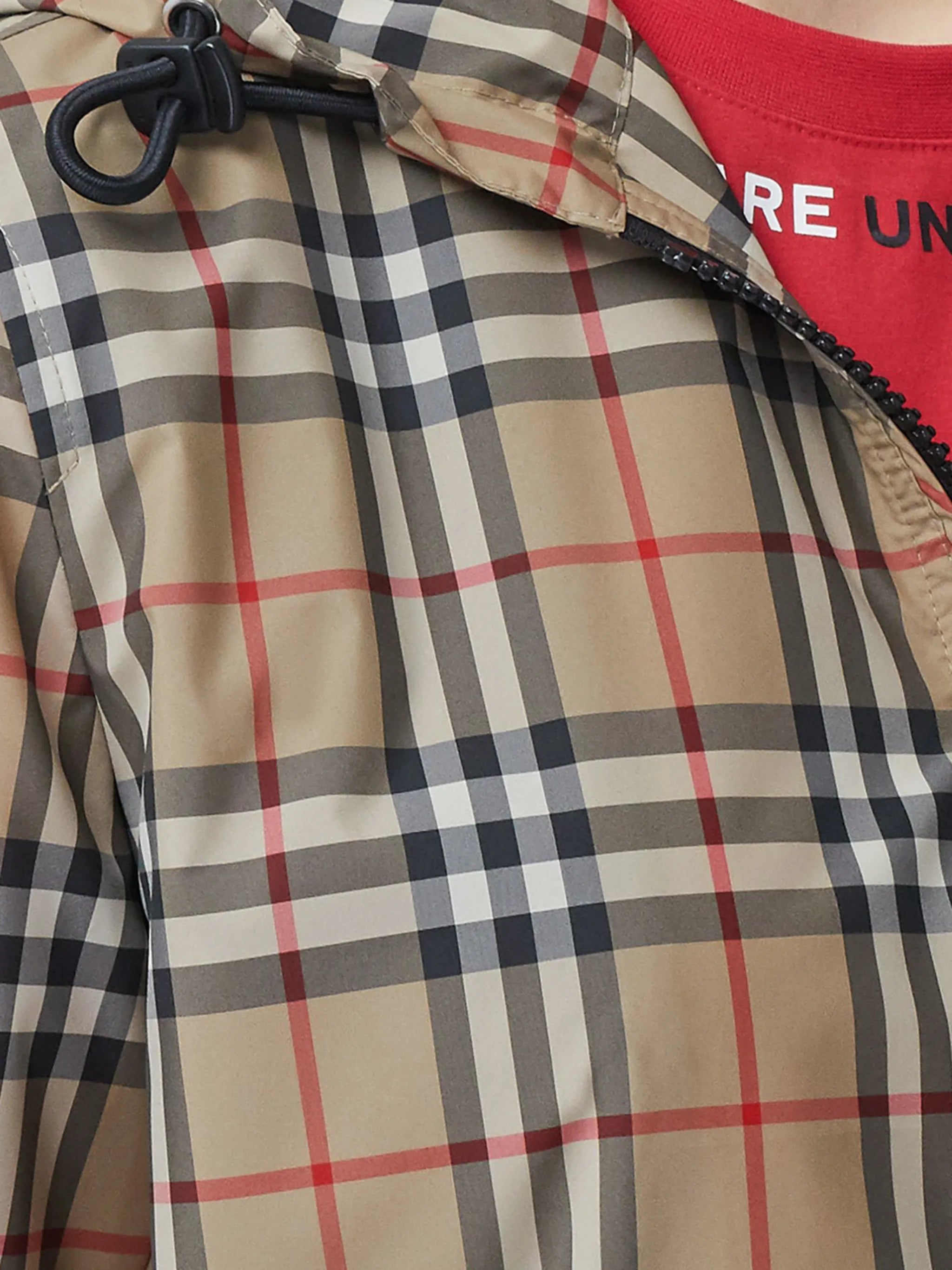 Vintage Check hooded jacket