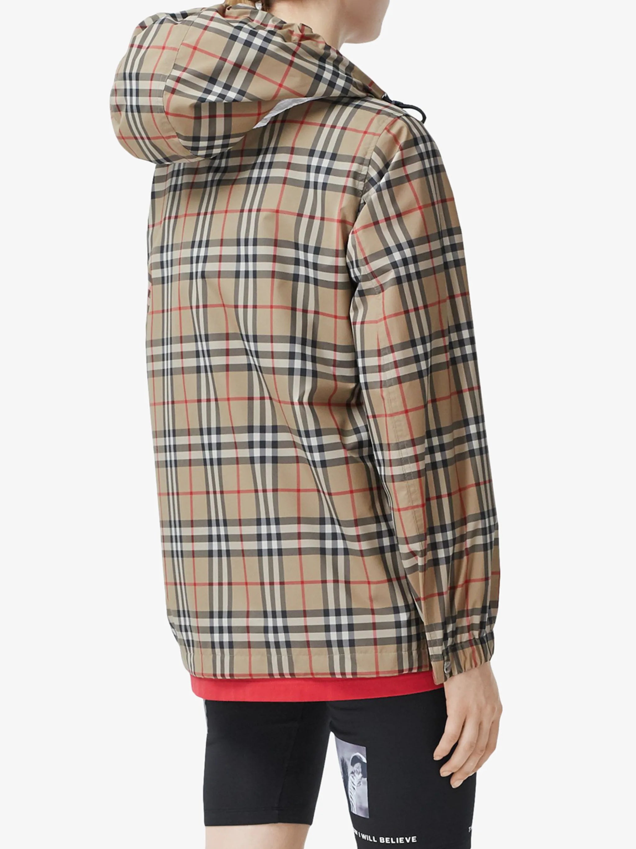 Vintage Check hooded jacket
