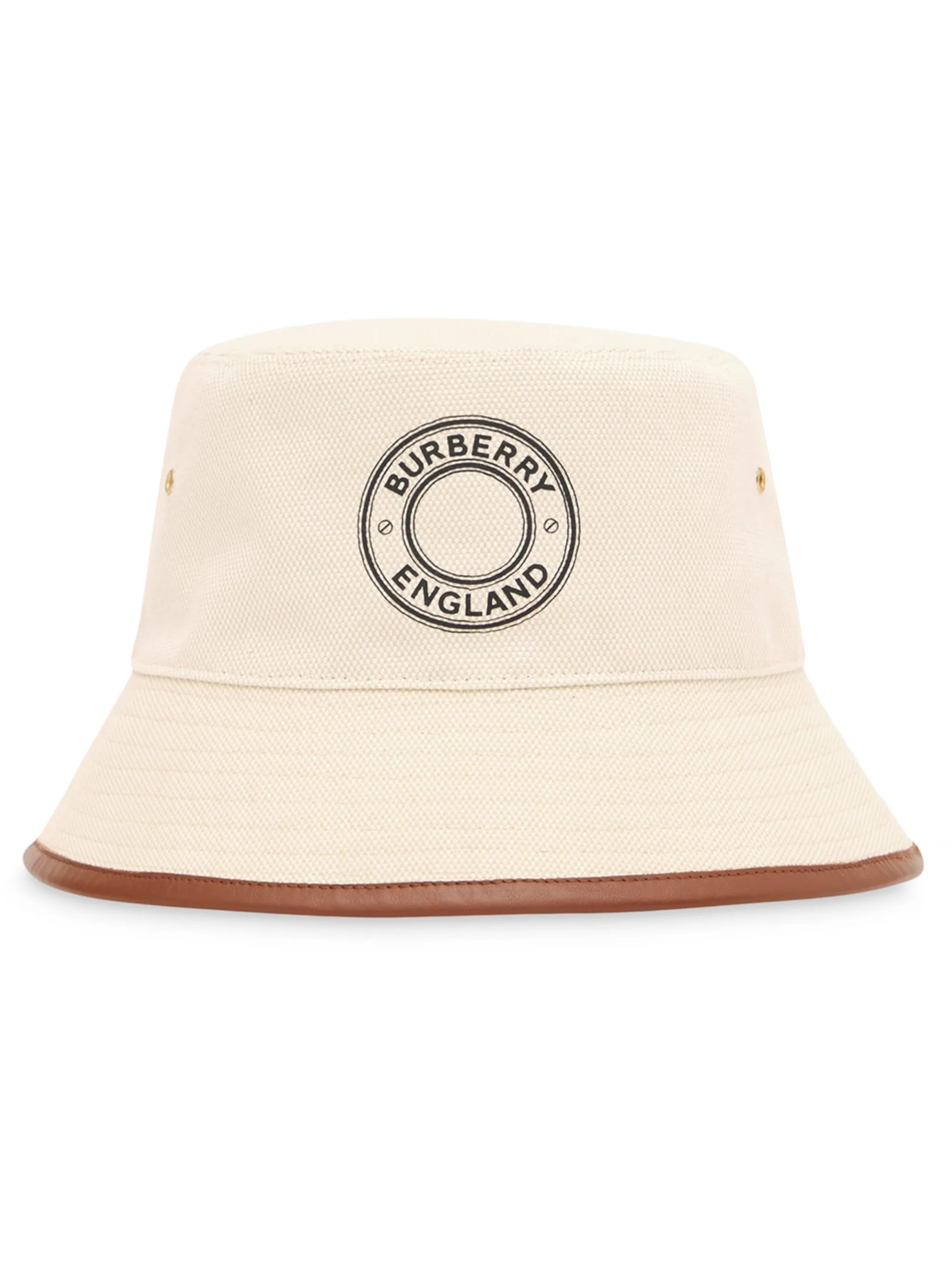 logo print bucket hat