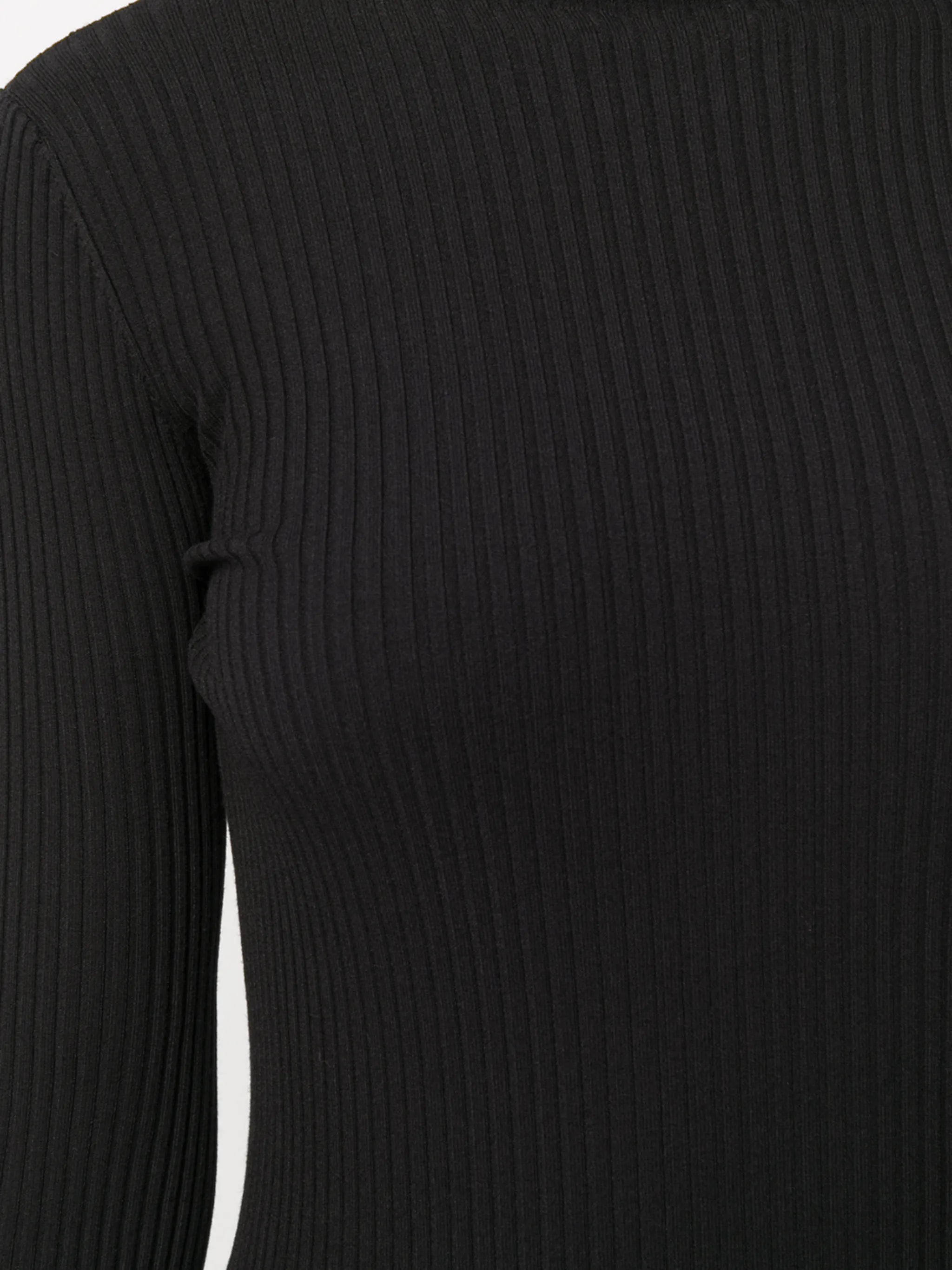 ribbed roll-neck jumper