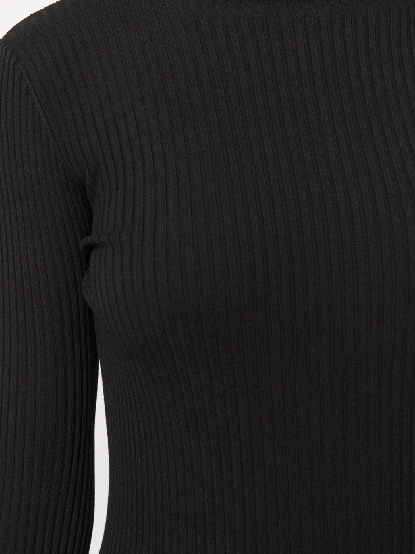 ribbed roll-neck jumper