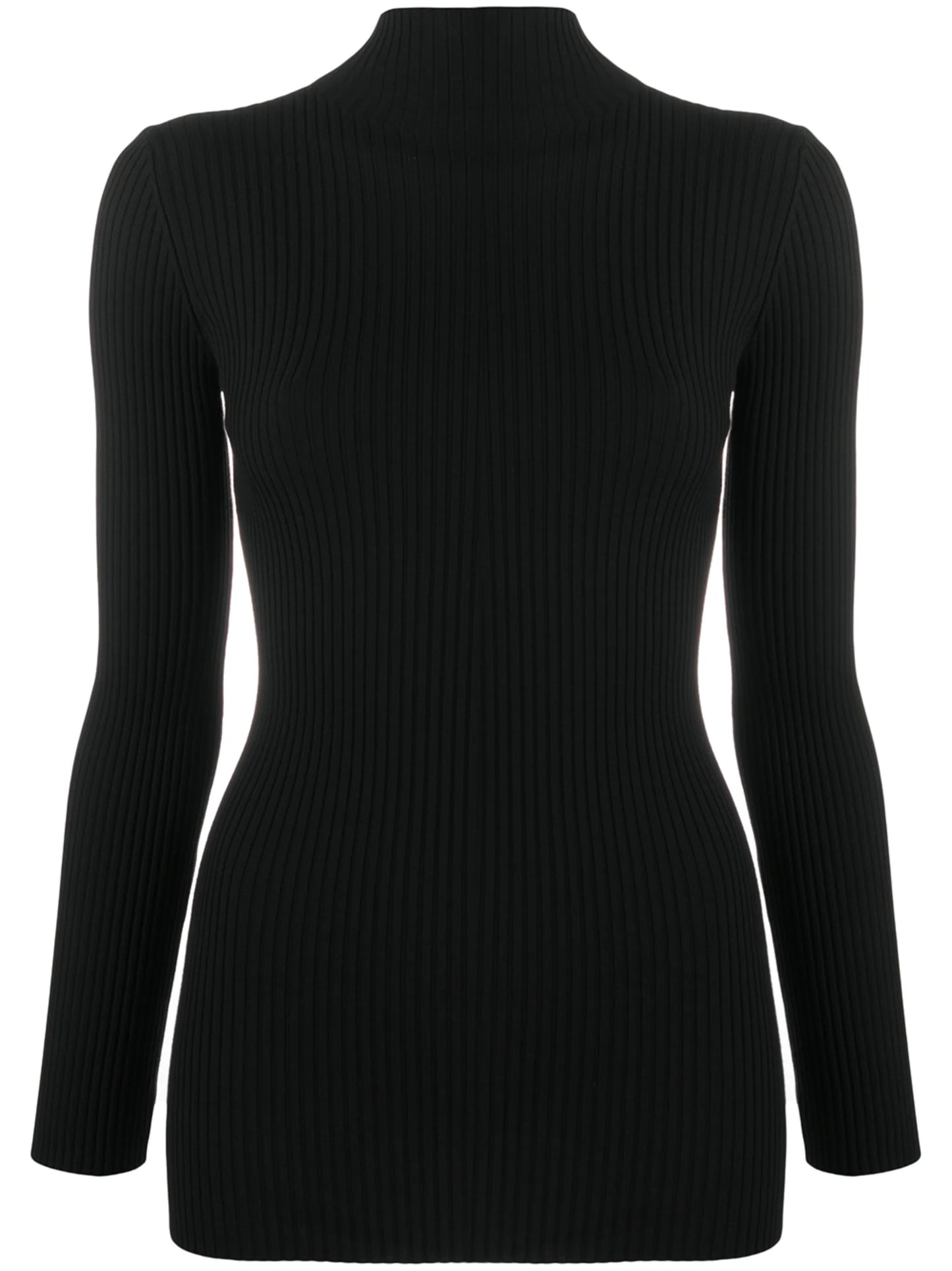ribbed roll-neck jumper