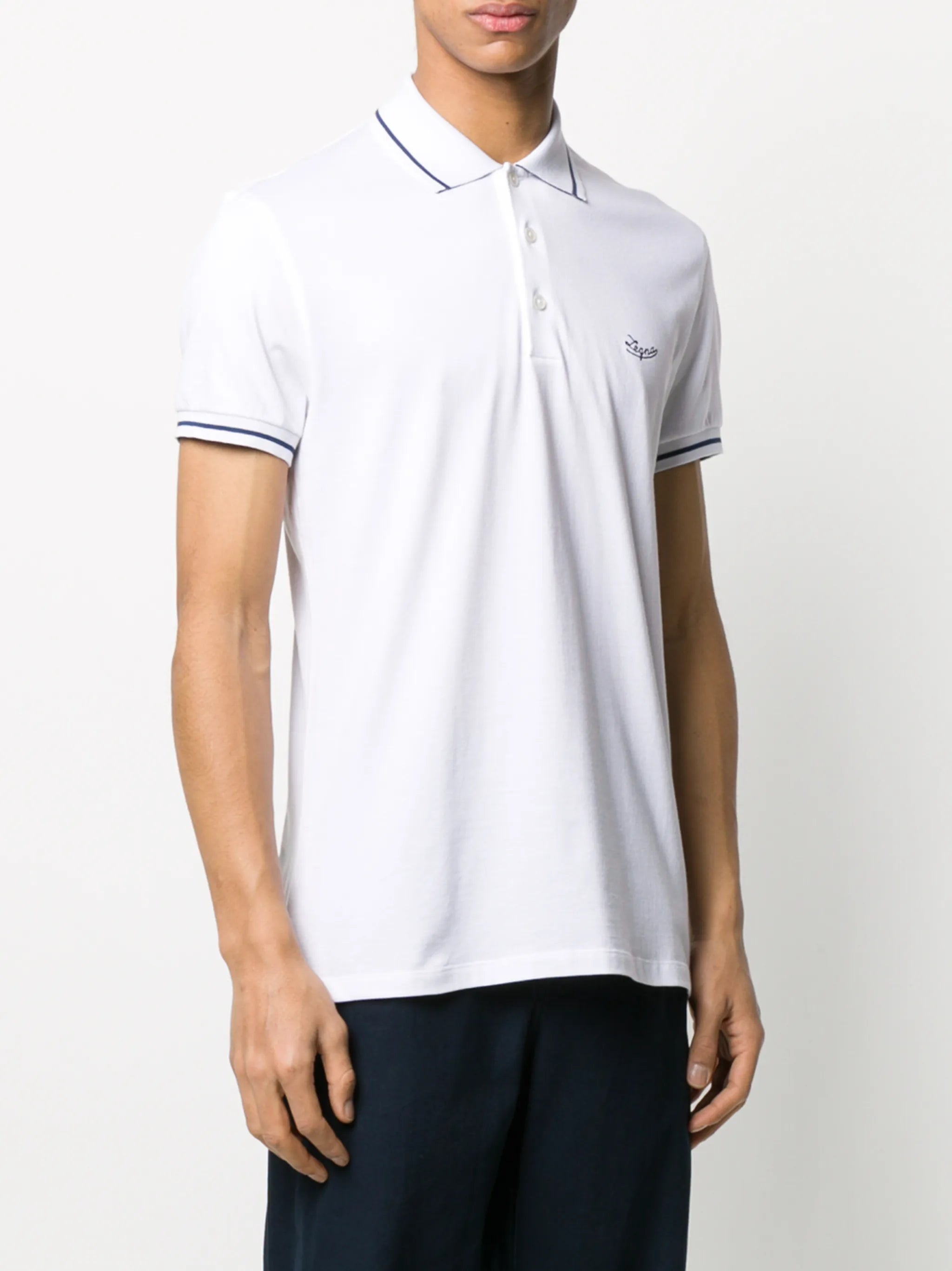 logo-embroidered polo shirt