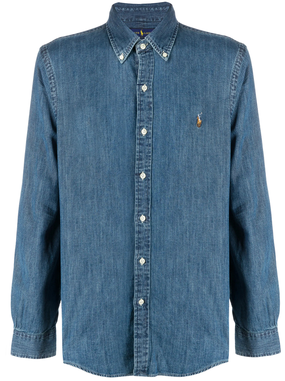 logo-embroidered shirt