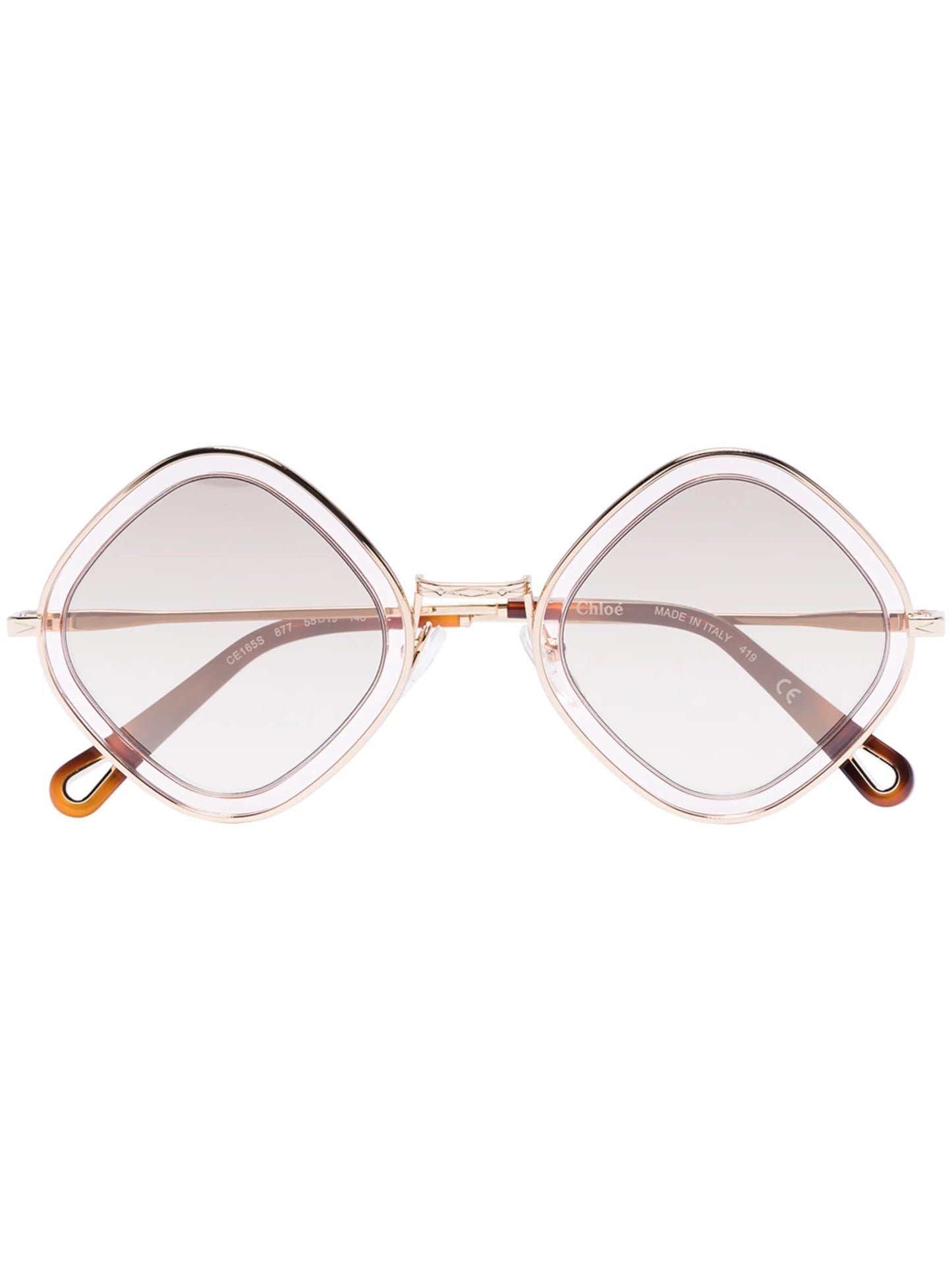 Poppy diamond-frame sunglasses