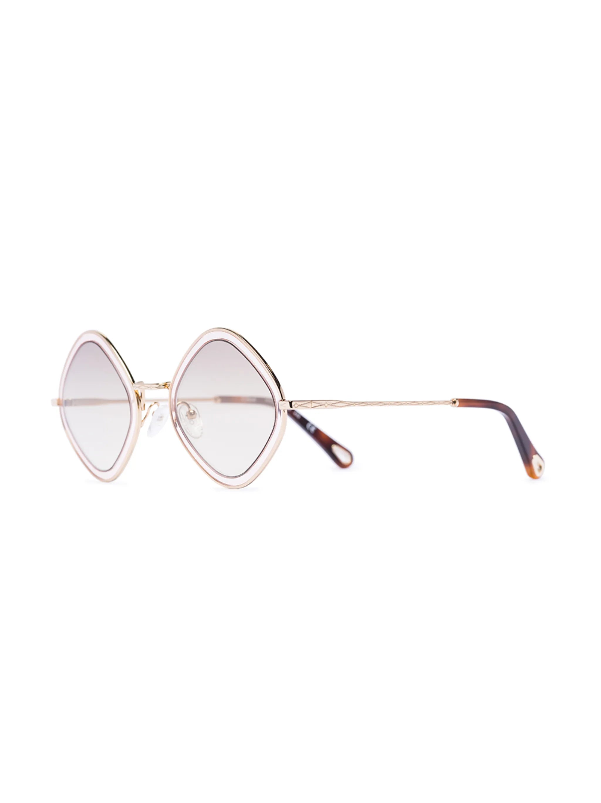 Poppy diamond-frame sunglasses